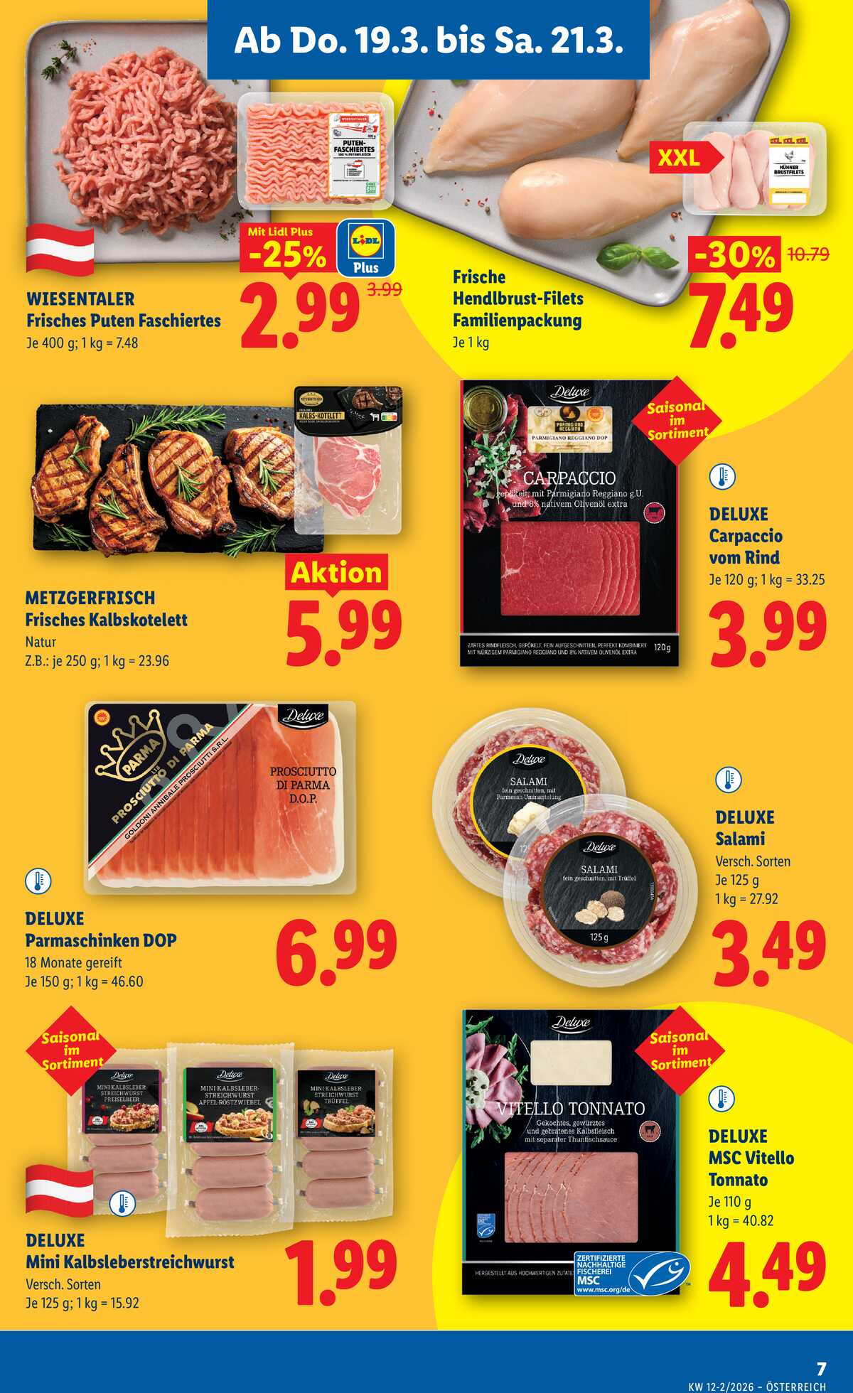 Leták Lidl Rakousko 19.3.-25.3.2026 strana 9