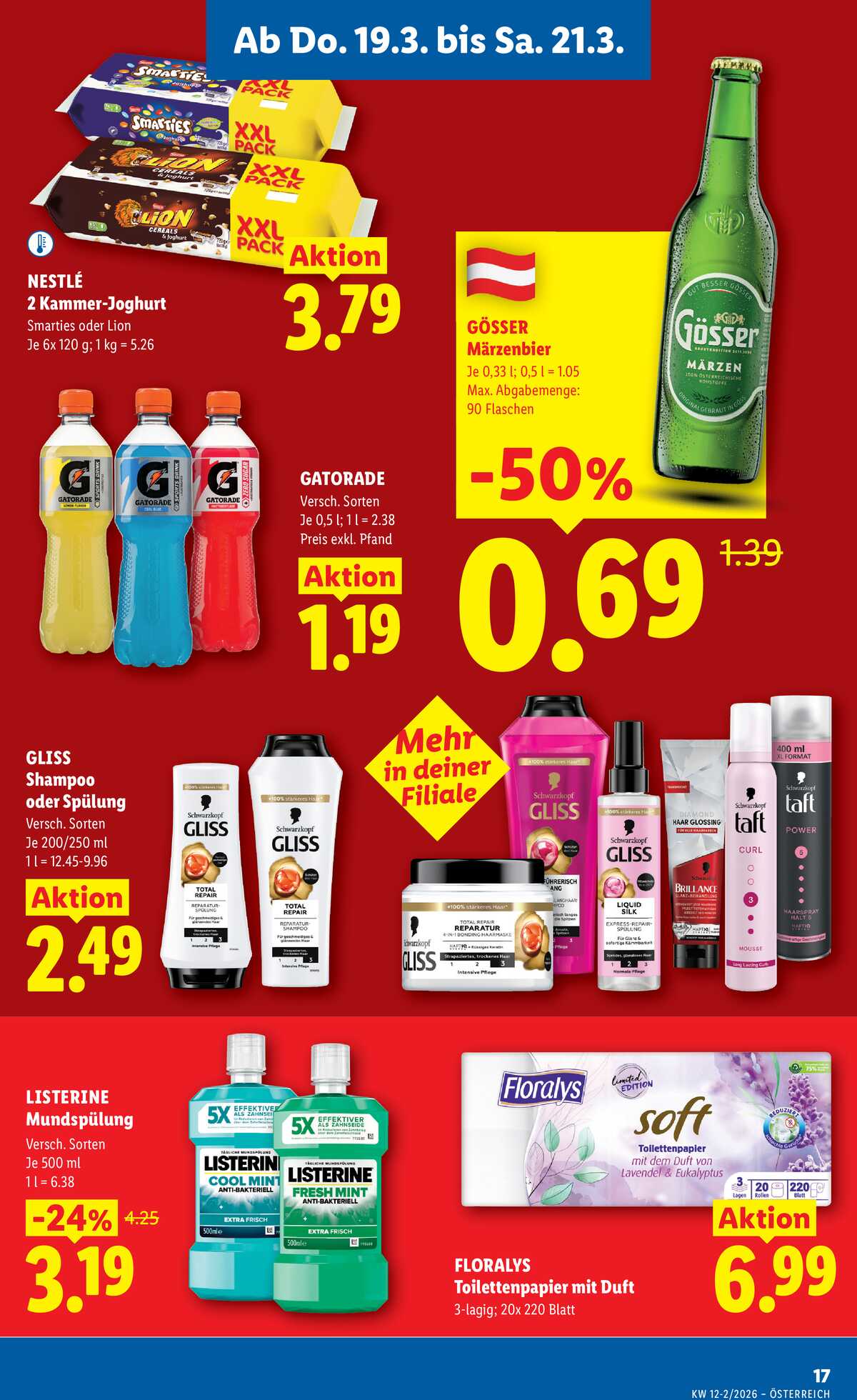 Leták Lidl Rakousko 19.3.-25.3.2026 strana 19