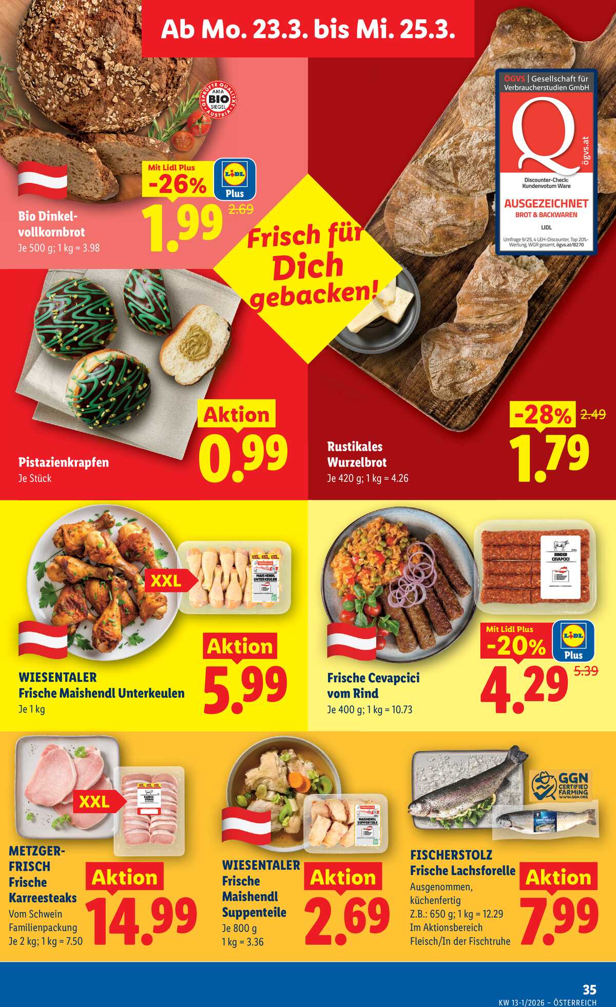 Leták Lidl Rakousko 19.3.-25.3.2026 strana 38