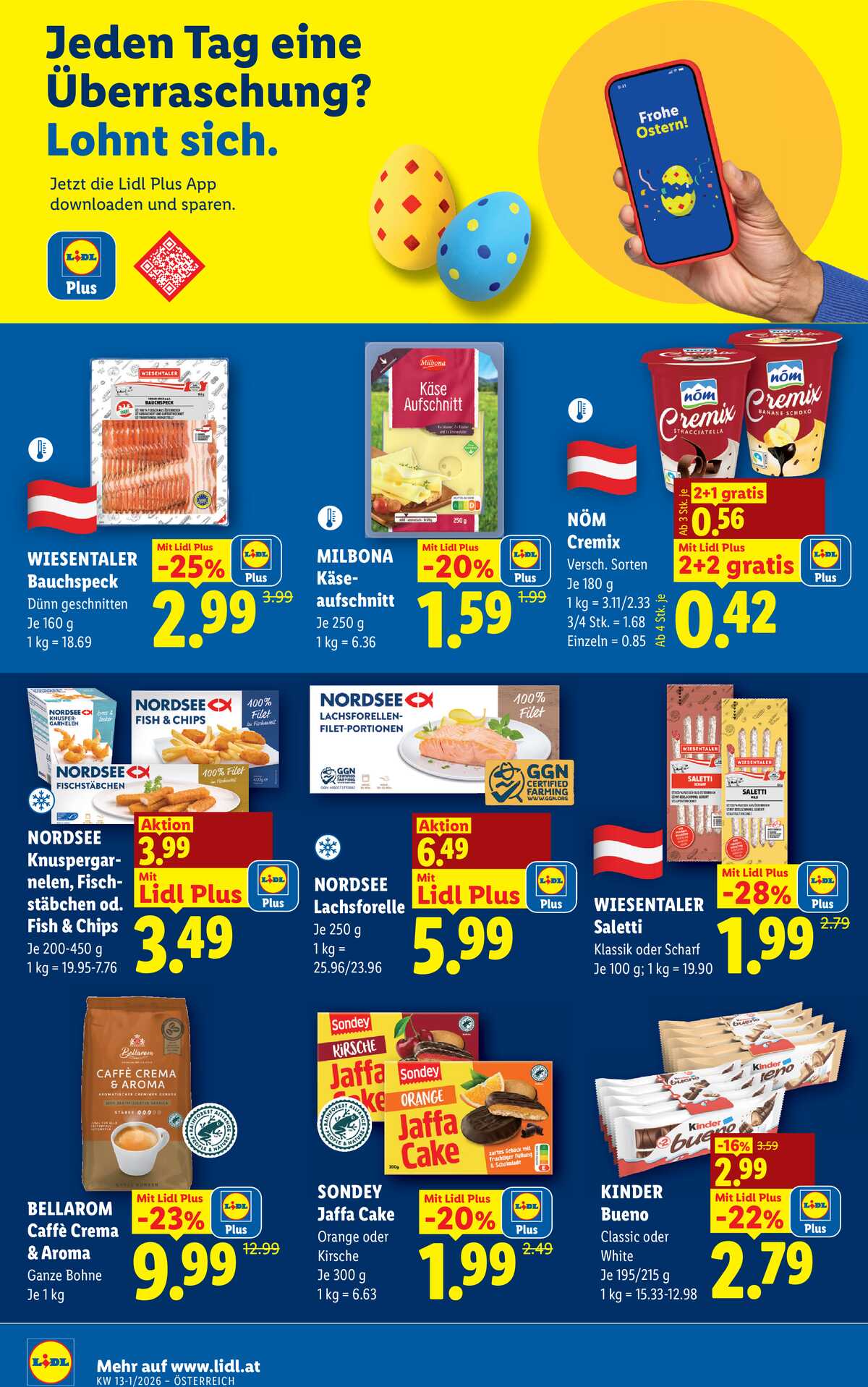 Leták Lidl Rakousko 19.3.-25.3.2026 strana 39
