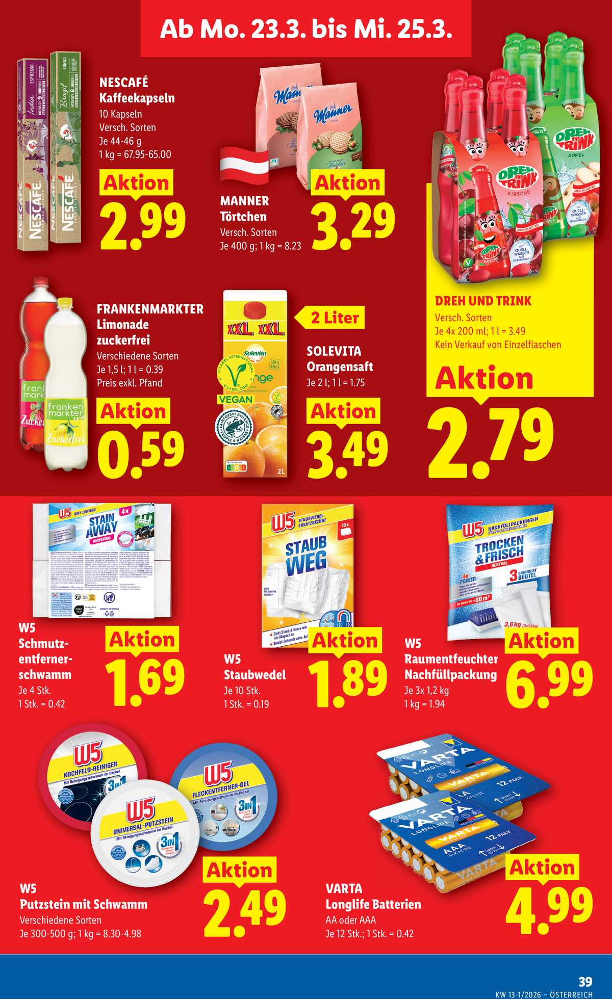 Leták Lidl Rakousko 19.3.-25.3.2026 strana 42