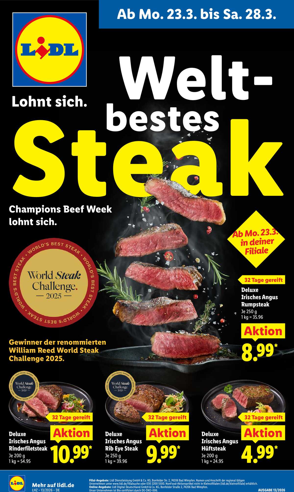 Leták Lidl Německo 23.3.-28.3.2026 strana 1