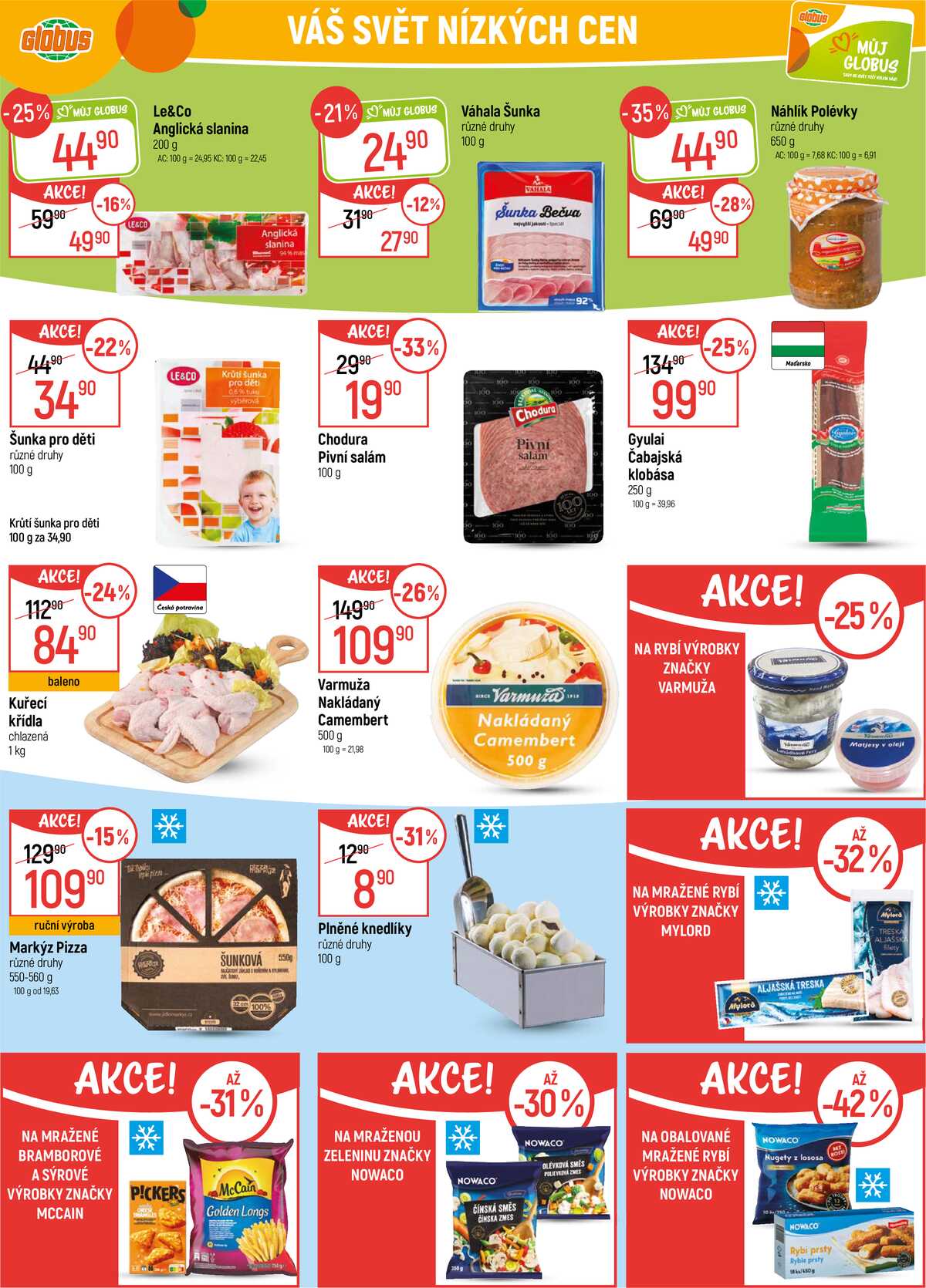 Akční leták Globus 18.3. - 24.3.2026 - Globus Praha - Centrum Černý Most strana 21