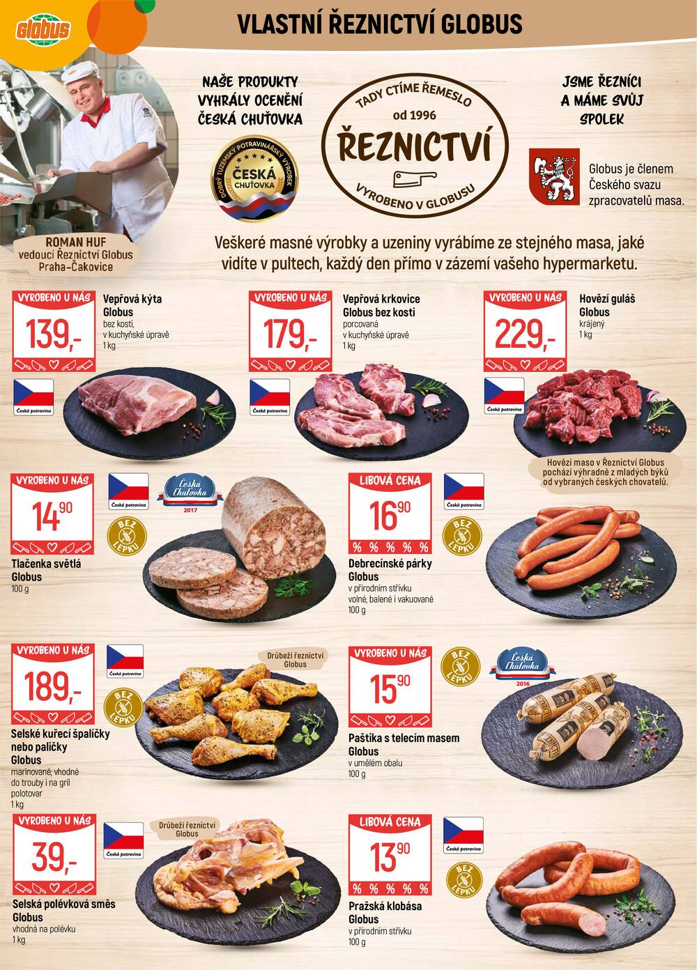 Akční leták Globus 18.3. - 24.3.2026 - Globus Praha - Čakovice