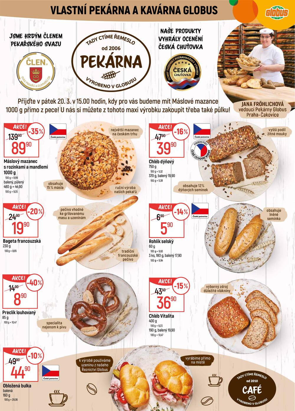 Akční leták Globus 18.3. - 24.3.2026 - Globus Praha - Čakovice