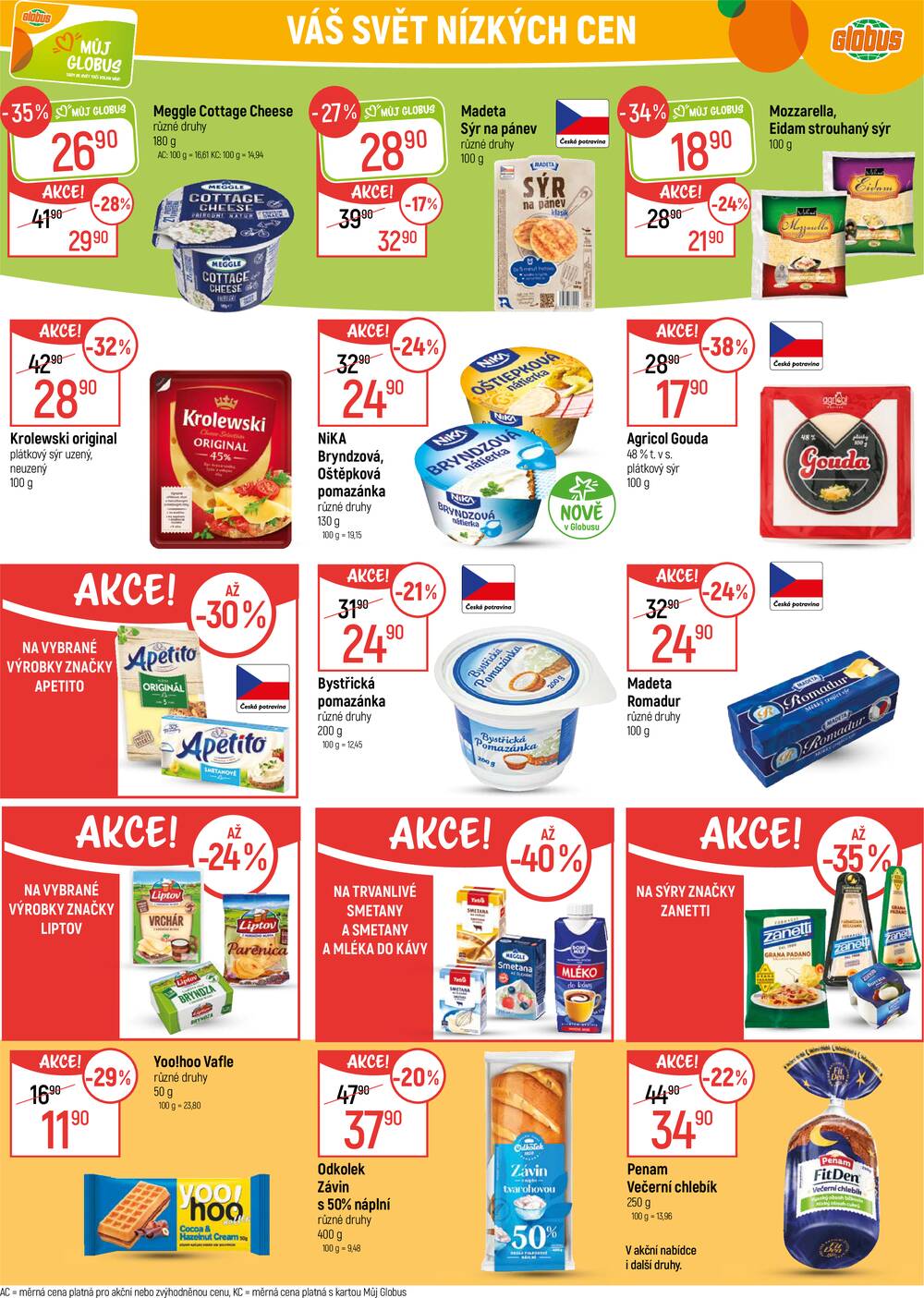Akční leták Globus 18.3. - 24.3.2026 - Globus Praha - Čakovice