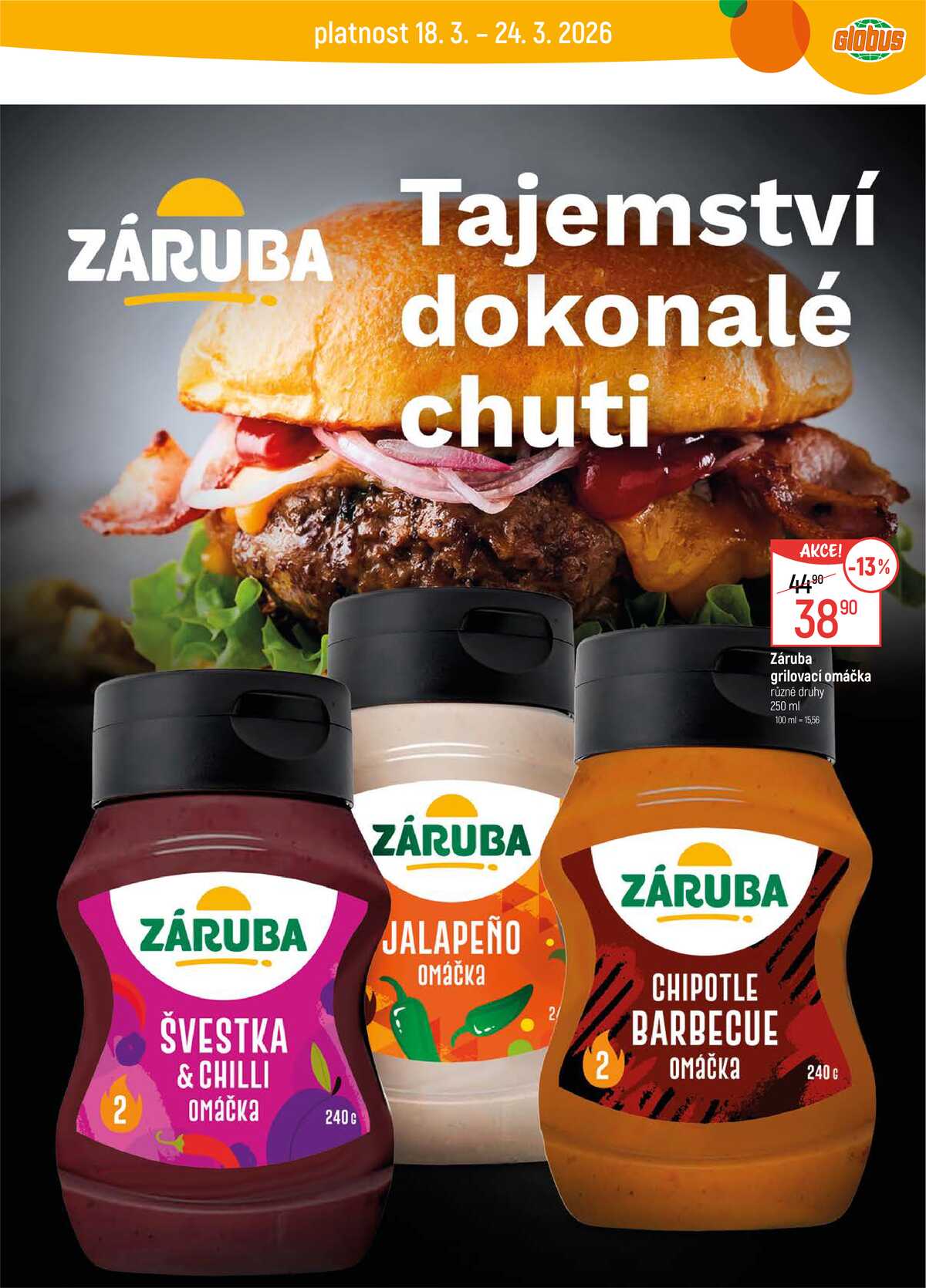 Akční leták Globus 18.3. - 24.3.2026 - Globus Praha - Čakovice strana 3