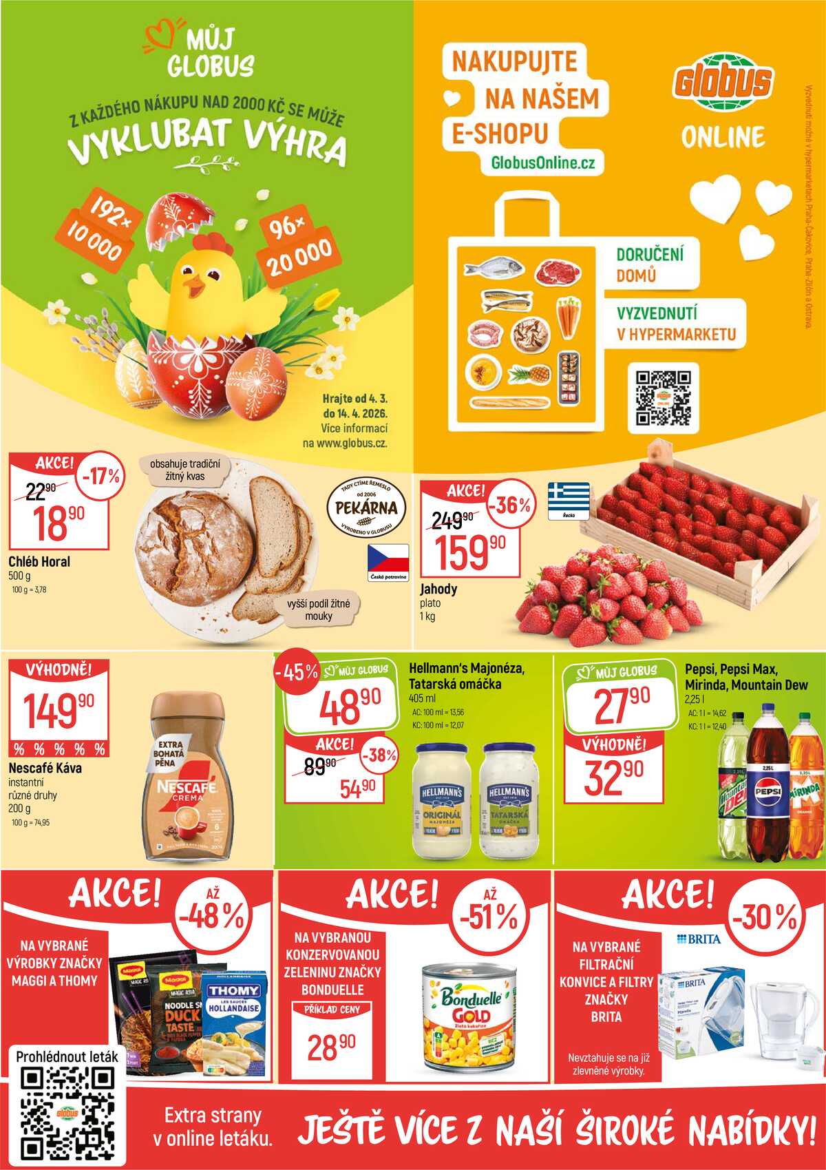 Akční leták Globus 18.3. - 24.3.2026 - Globus Praha - Zličín strana 2