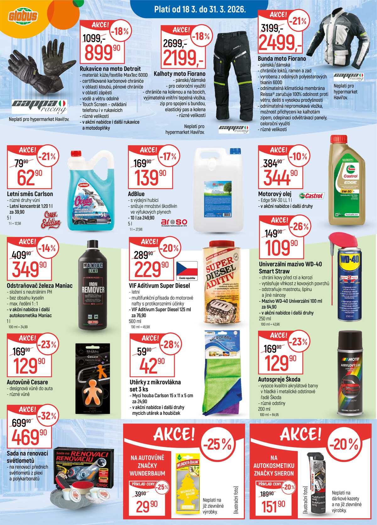 Akční leták Globus 18.3. - 24.3.2026 - Globus Praha - Zličín strana 16