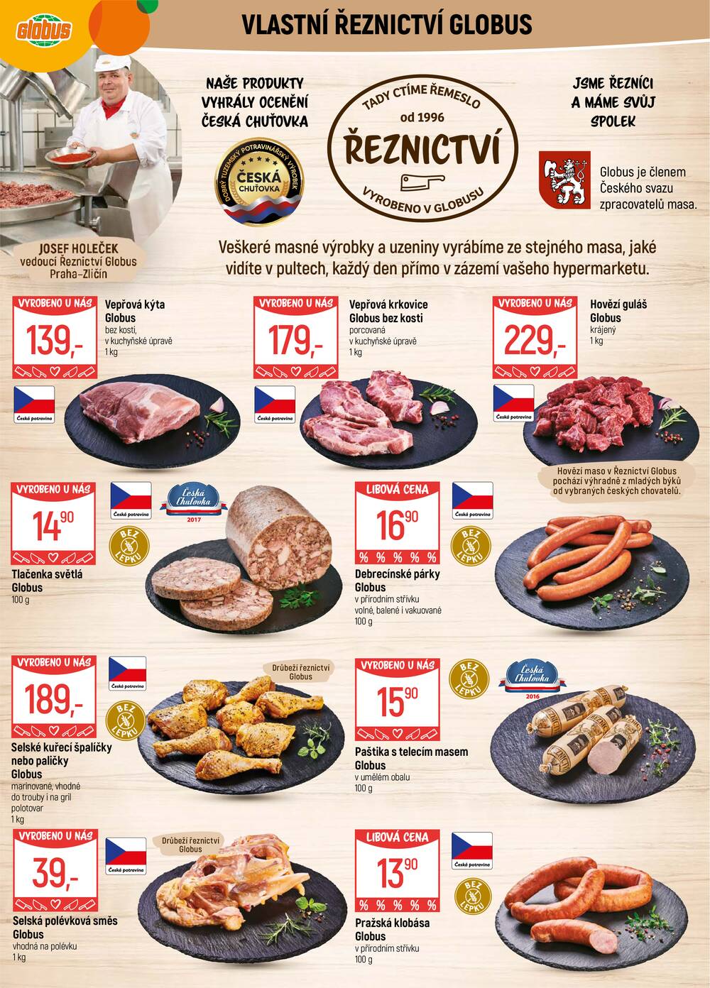 Akční leták Globus 18.3. - 24.3.2026 - Globus Praha - Zličín