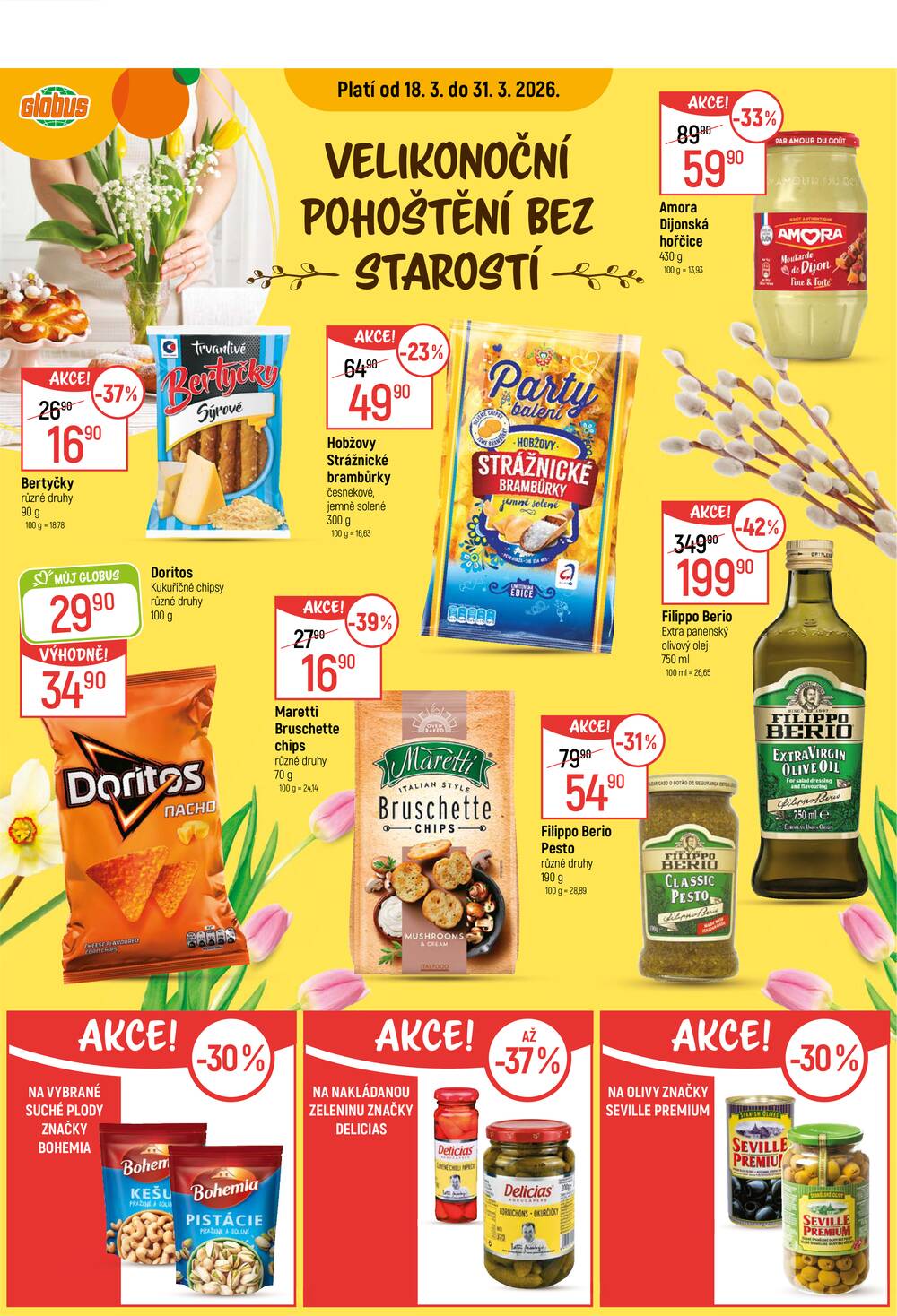 Akční leták Globus 18.3. - 24.3.2026 - Globus Praha - Zličín