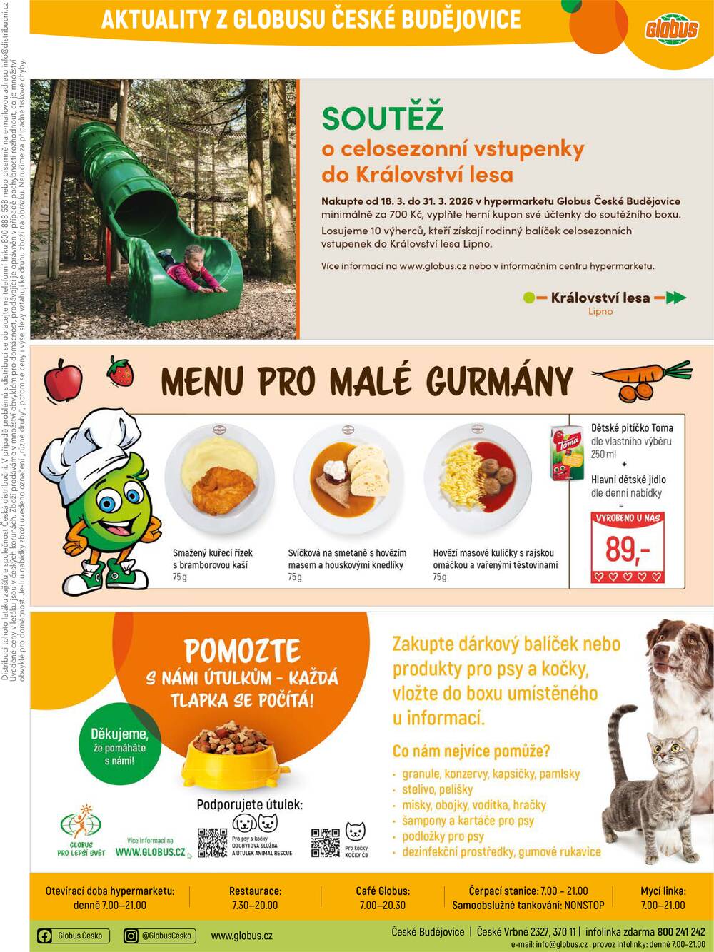 Akční leták Globus 18.3. - 24.3.2026 - Globus České Budějovice