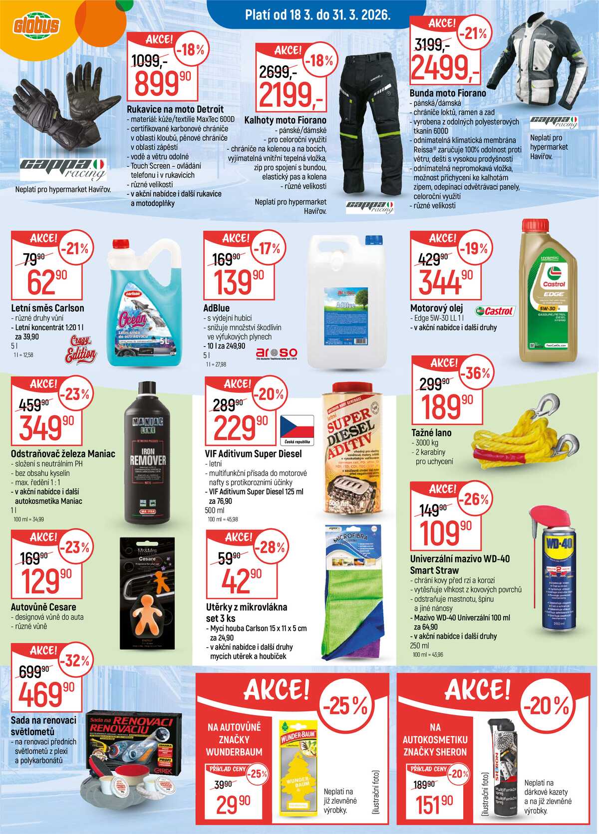 Akční leták Globus 18.3. - 31.3.2026 - Globus Havířov strana 1