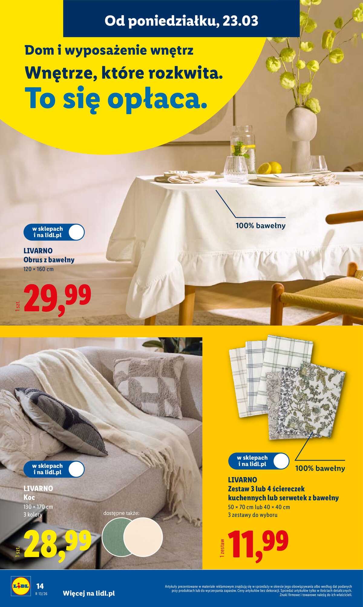 Leták Lidl Polsko 23.3.-29.3.2026 - Katalog platný od 23.03 strana 14