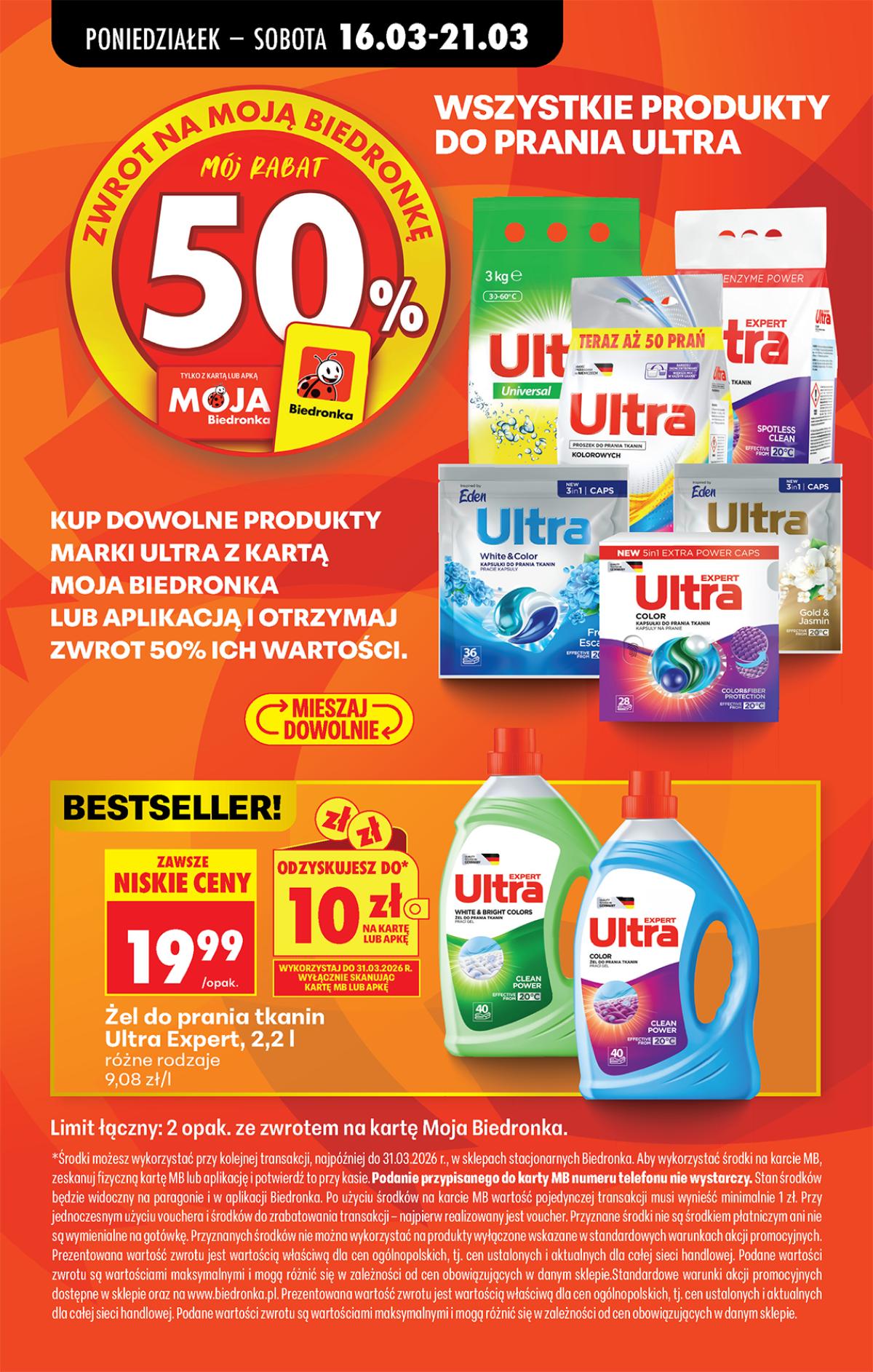 Leták Biedronka Polsko 16.3.-22.3.2026 strana 21