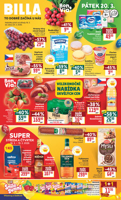BILLA malý leták od 18.3. do 24.3.2026