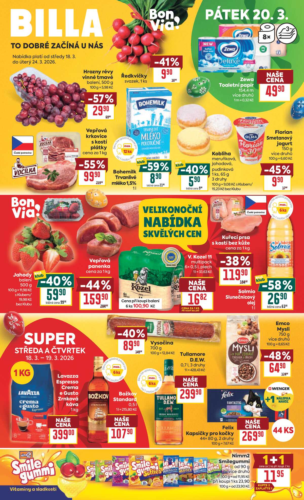 BILLA od 18.3. do 24.3.2026 strana 1