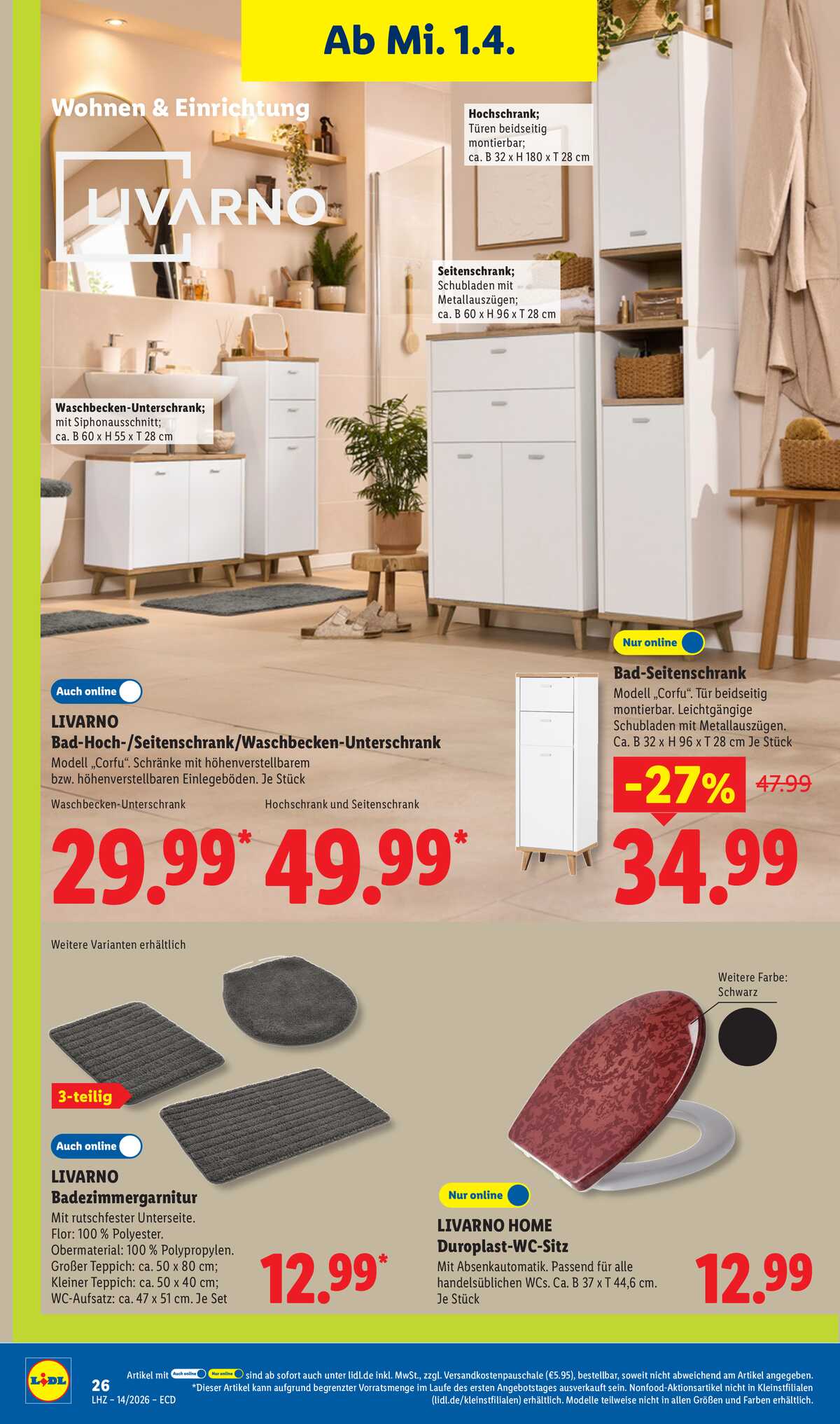 Leták Lidl Německo 30.3.-4.4.2026 strana 20
