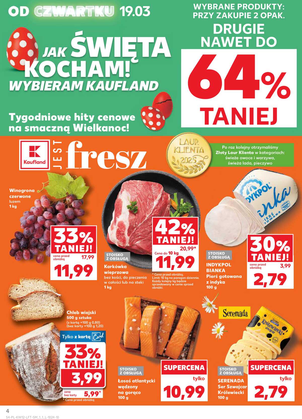 Leták Kaufland Polsko 19.3.-25.3.2026 - Noviny týdne strana 4