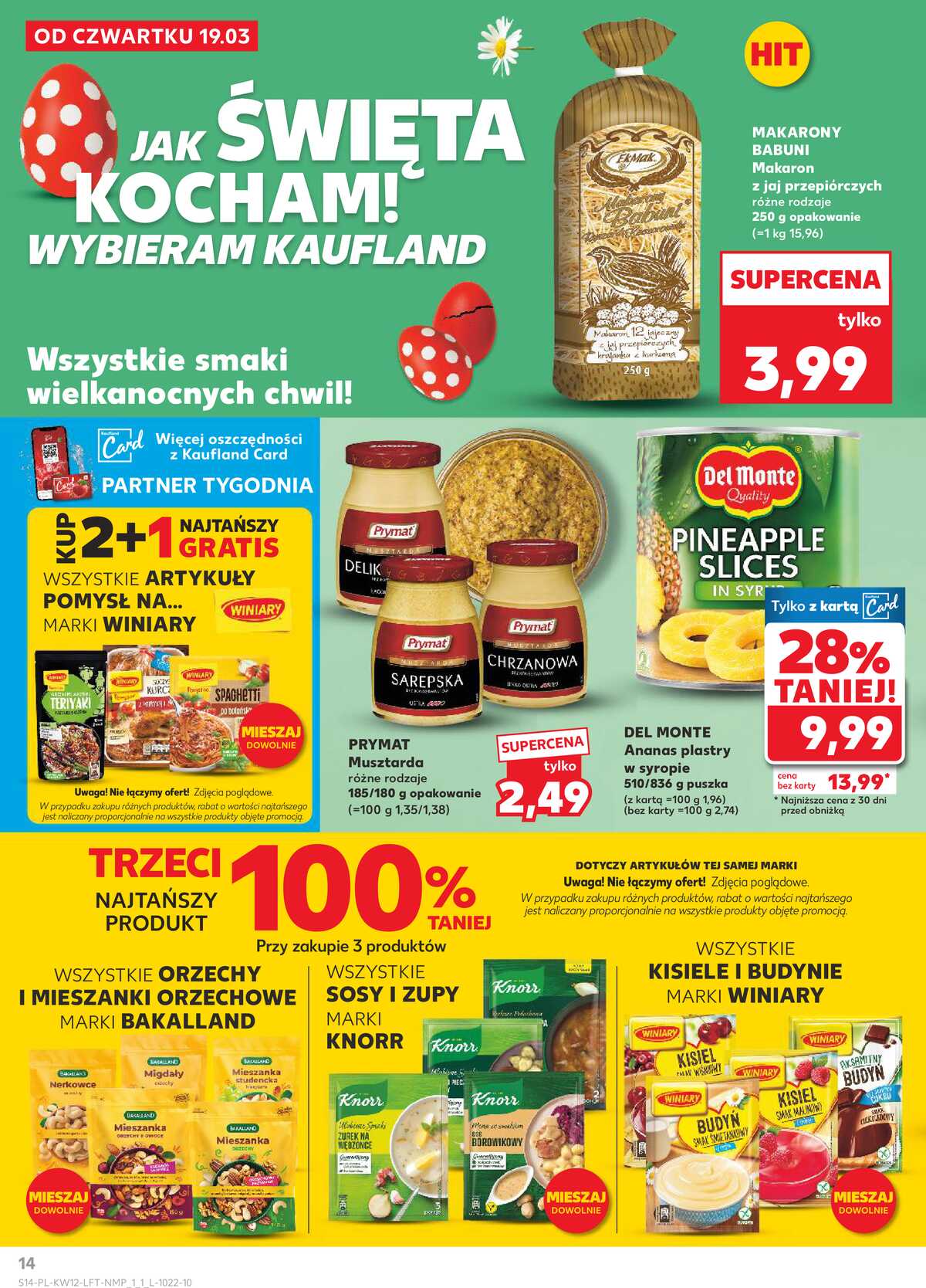 Leták Kaufland Polsko 19.3.-25.3.2026 - Noviny týdne strana 14