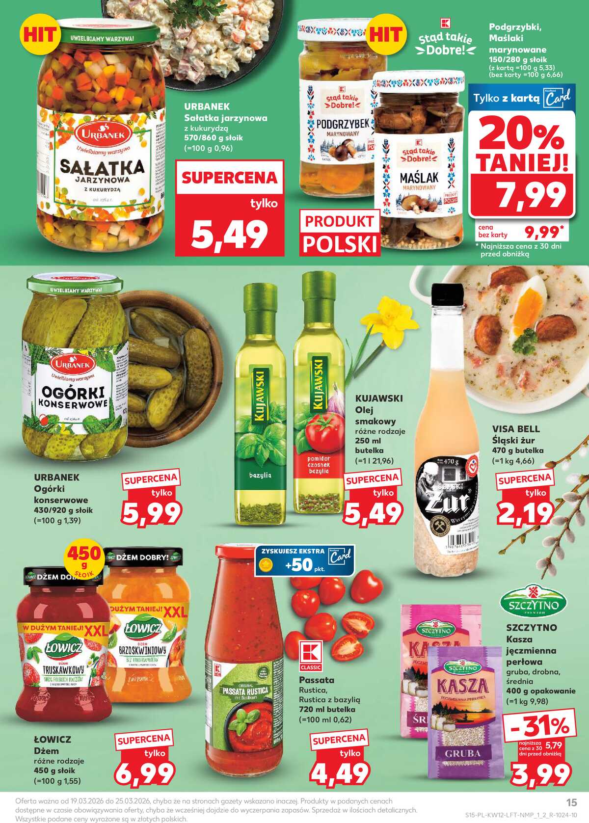 Leták Kaufland Polsko 19.3.-25.3.2026 - Noviny týdne strana 15