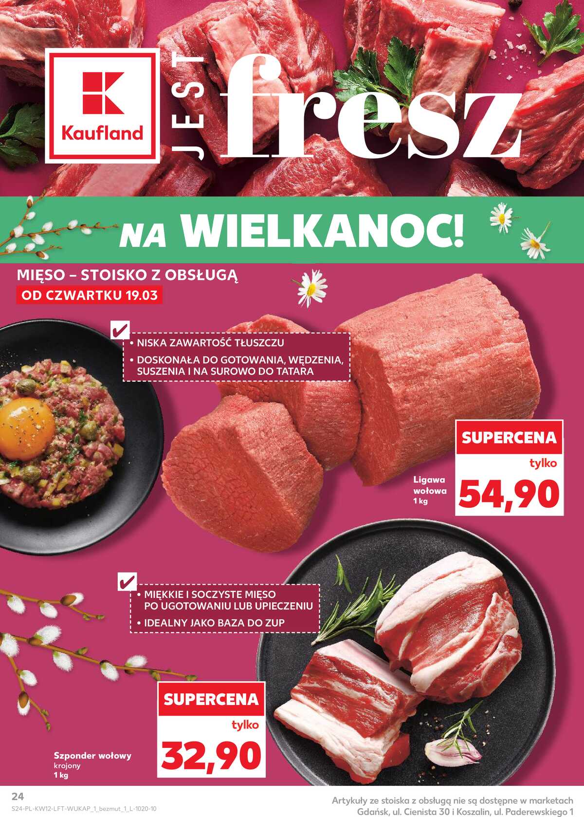 Leták Kaufland Polsko 19.3.-25.3.2026 - Noviny týdne strana 24