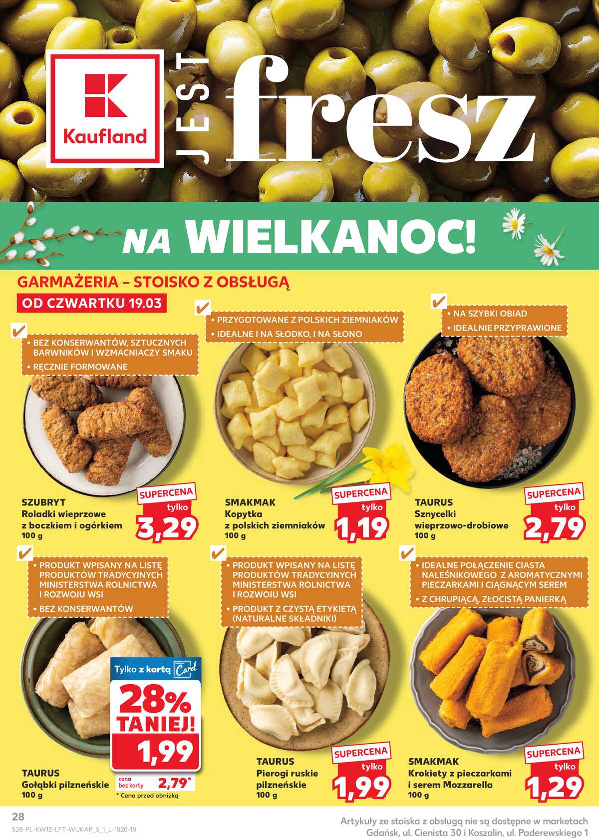 Leták Kaufland Polsko 19.3.-25.3.2026 - Noviny týdne strana 28
