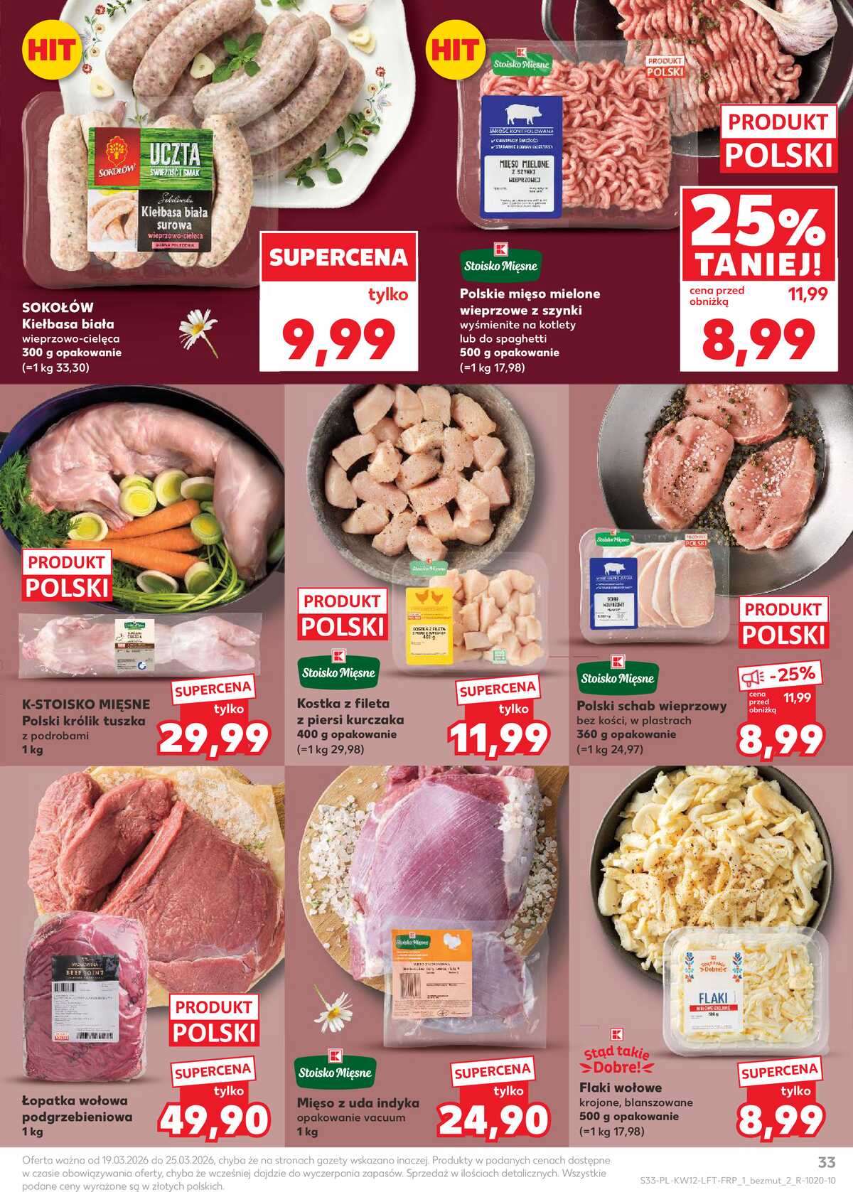 Leták Kaufland Polsko 19.3.-25.3.2026 - Noviny týdne strana 33