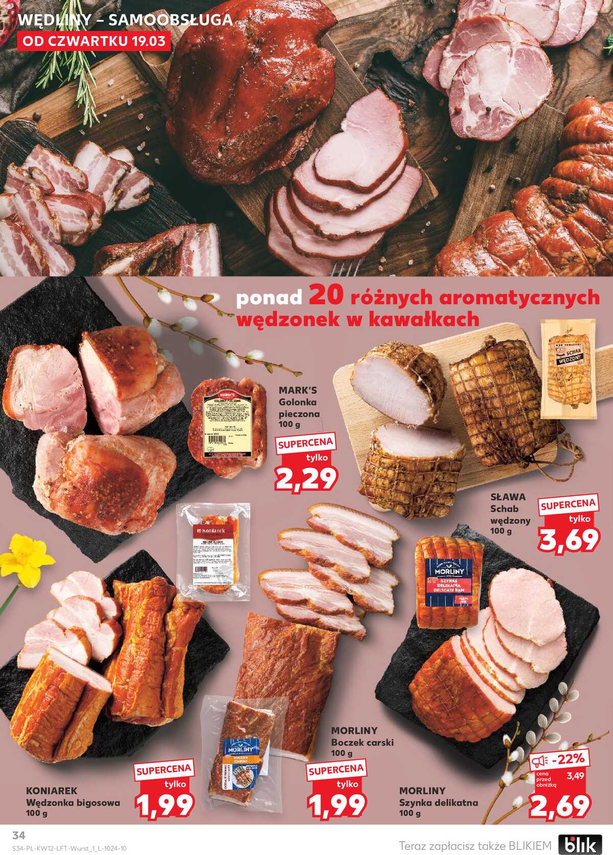 Leták Kaufland Polsko 19.3.-25.3.2026 - Noviny týdne strana 34