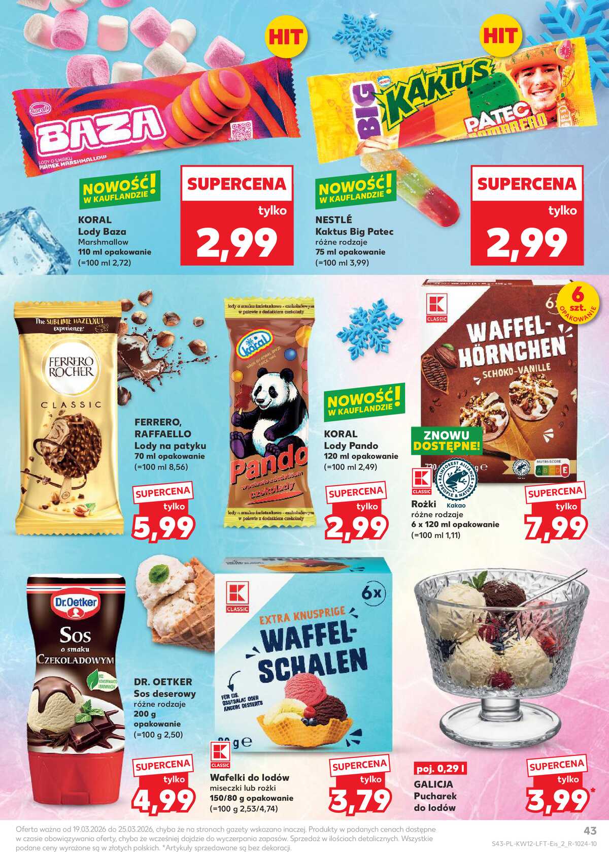 Leták Kaufland Polsko 19.3.-25.3.2026 - Noviny týdne strana 43