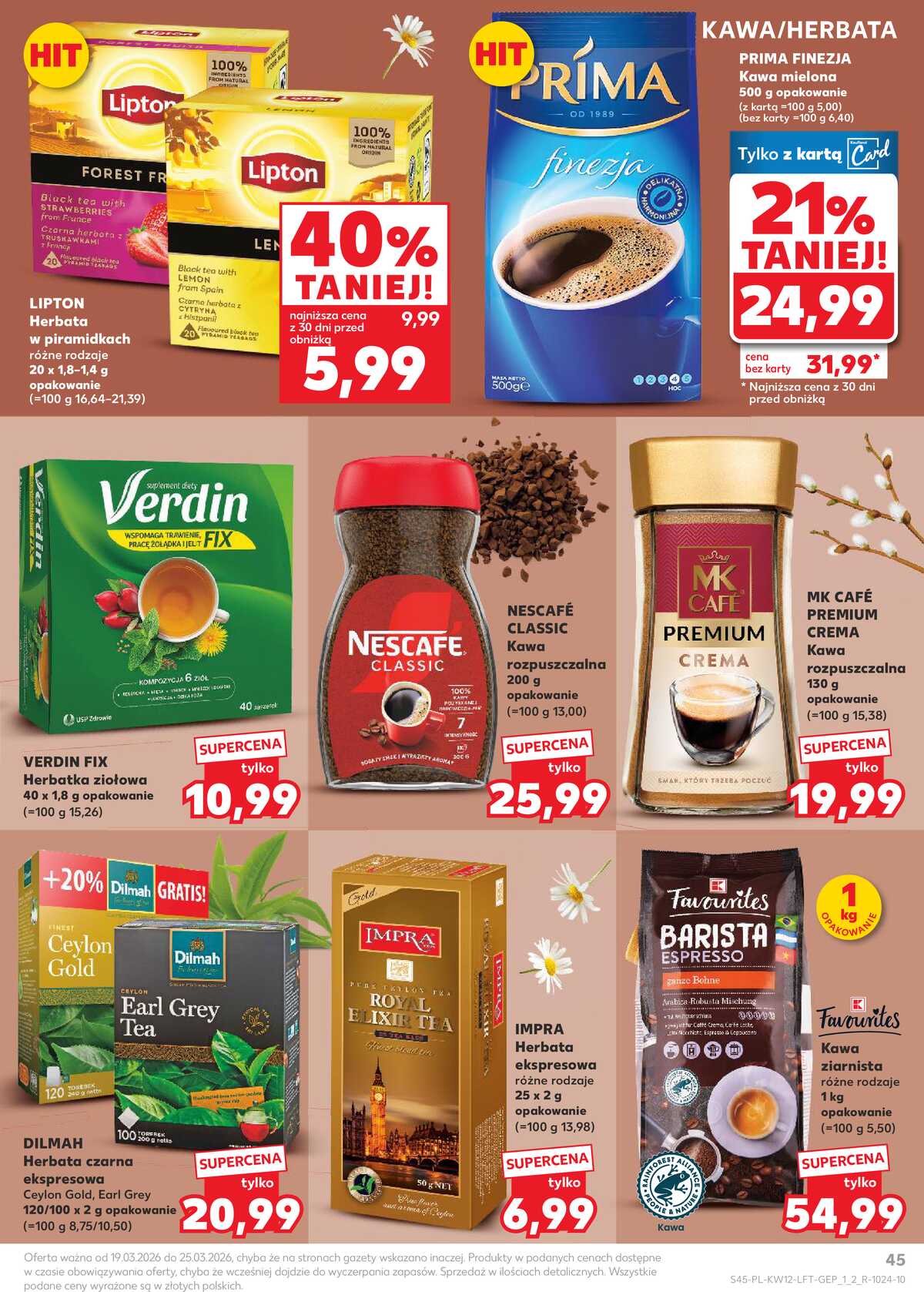 Leták Kaufland Polsko 19.3.-25.3.2026 - Noviny týdne strana 45