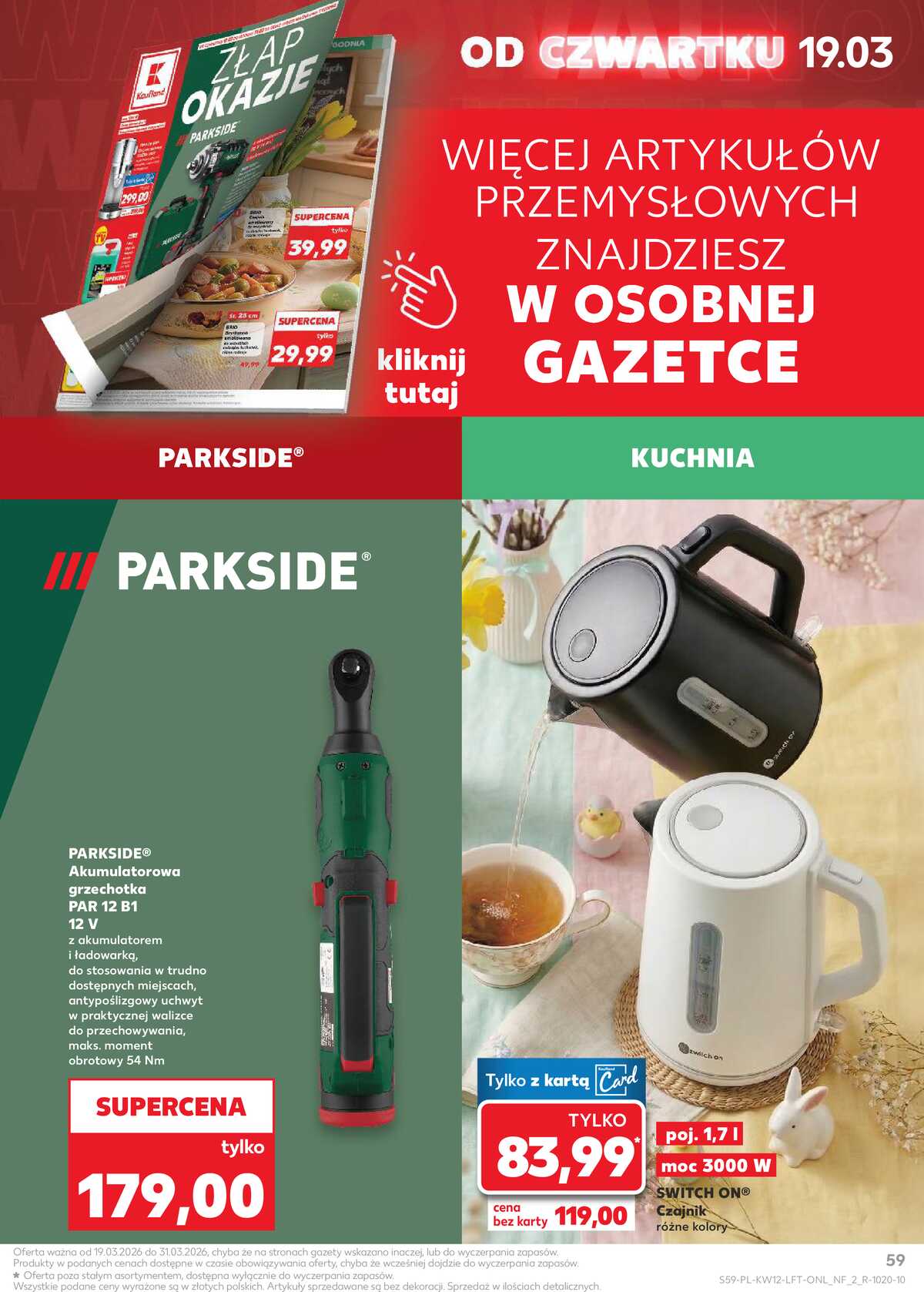 Leták Kaufland Polsko 19.3.-25.3.2026 - Noviny týdne strana 59