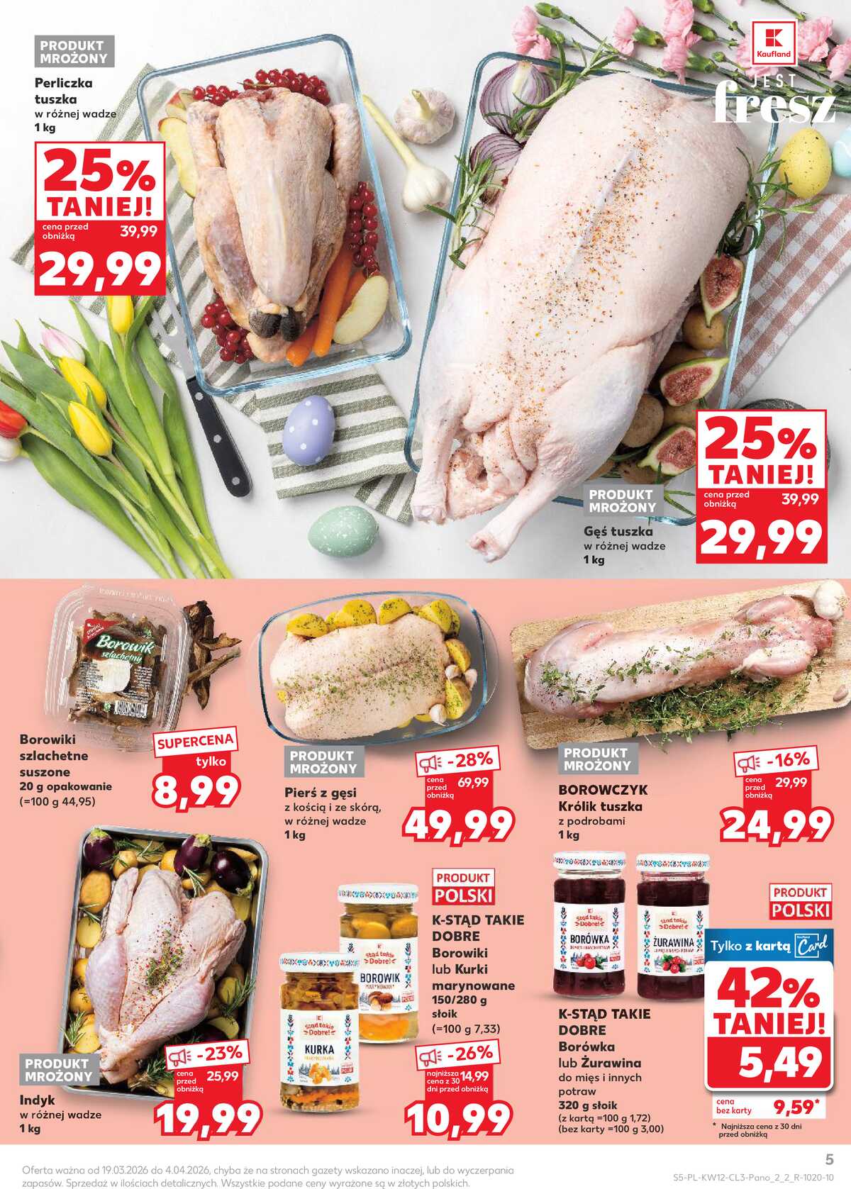 Leták Kaufland Polsko 19.3.-4.4.2026 strana 5