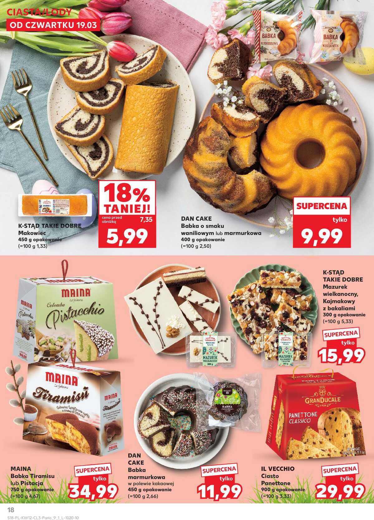 Leták Kaufland Polsko 19.3.-4.4.2026 strana 18
