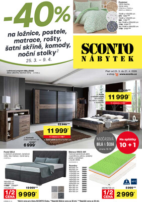 SCONTO nábytek letáky