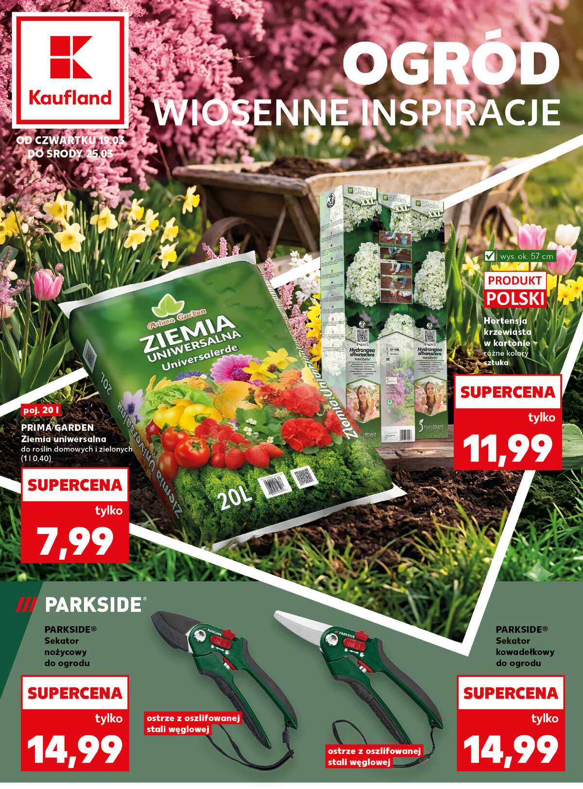 Leták Kaufland Polsko 19.3.-25.3.2026 - Zahrada strana 1
