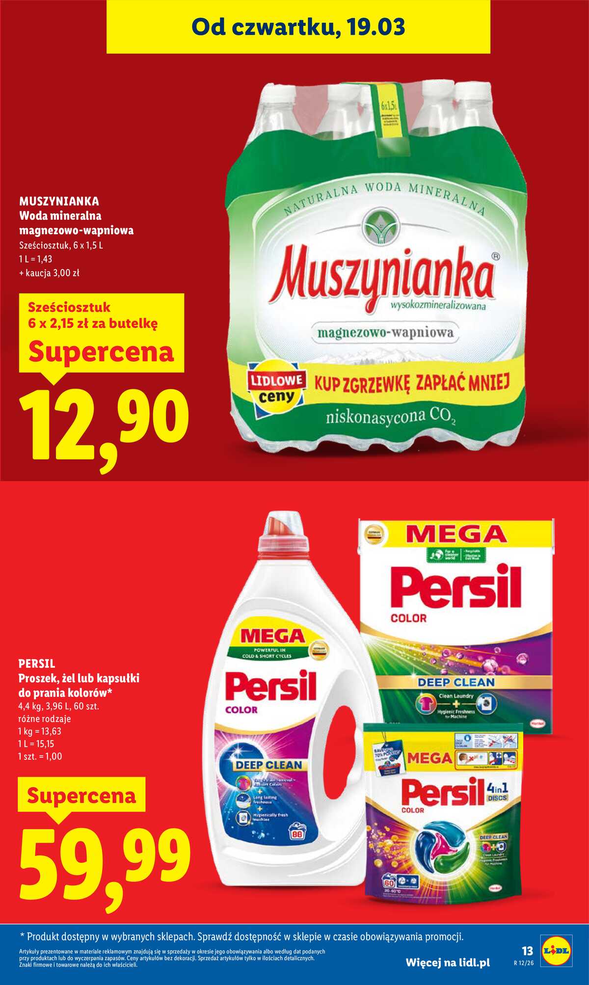 Leták Lidl Polsko 19.3.-21.3.2026 strana 13