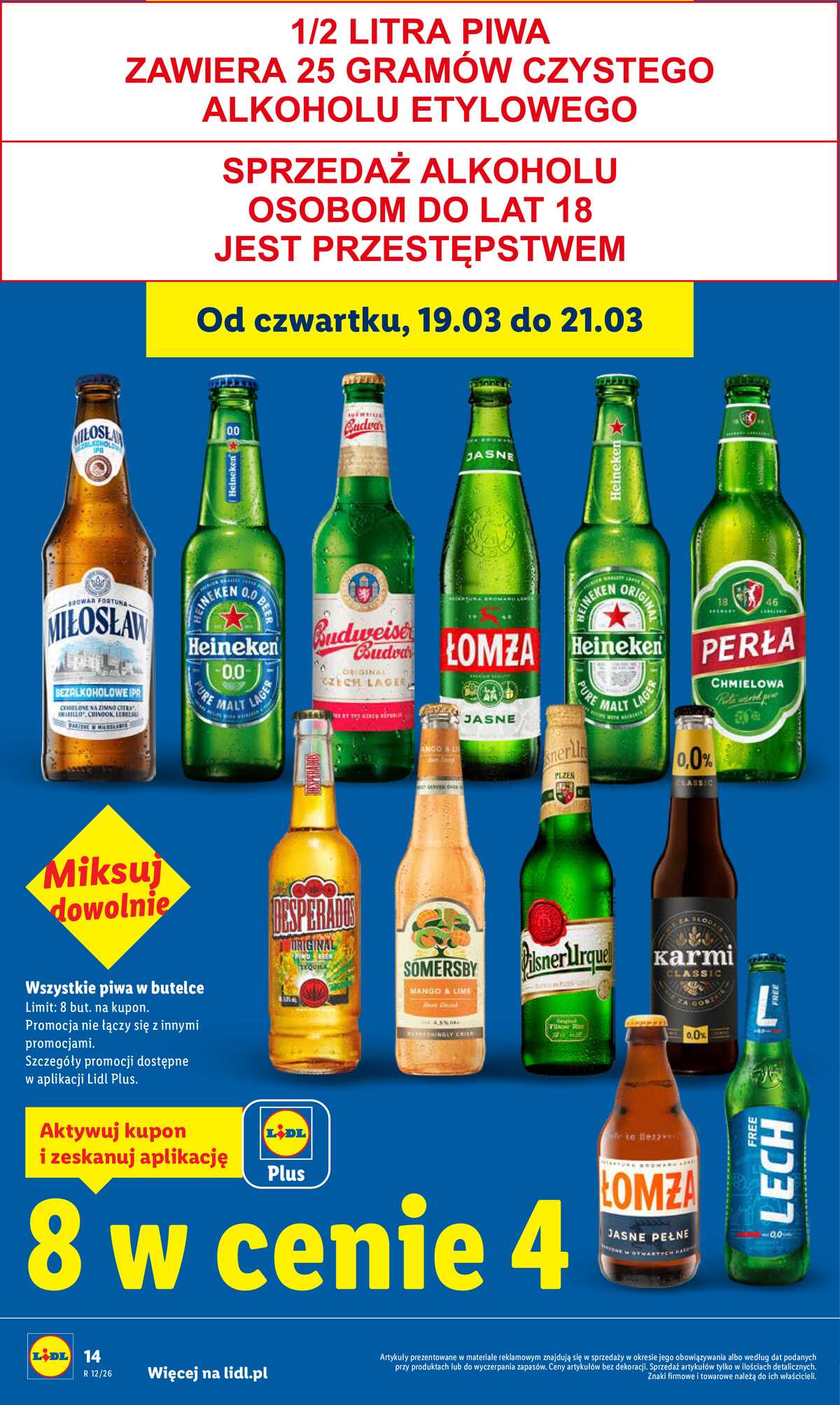 Leták Lidl Polsko 19.3.-21.3.2026 strana 14