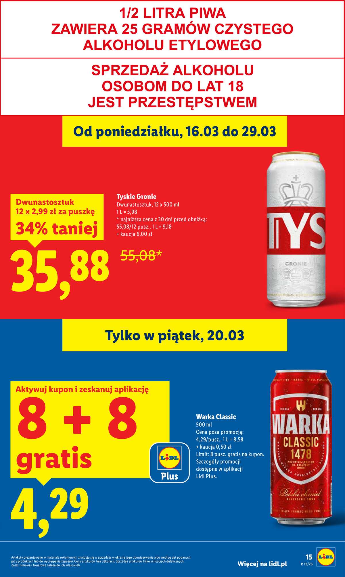 Leták Lidl Polsko 19.3.-21.3.2026 strana 15