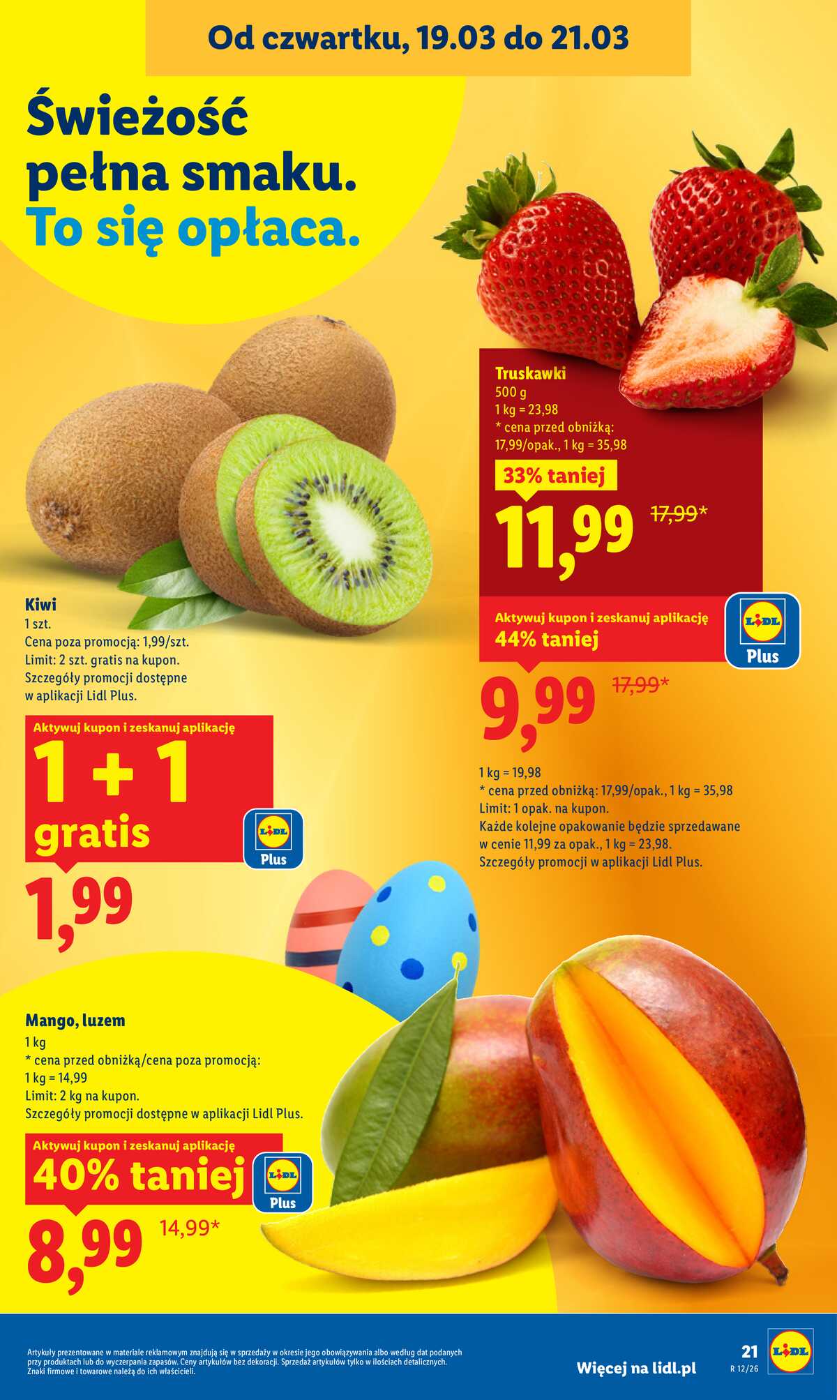 Leták Lidl Polsko 19.3.-21.3.2026 strana 21