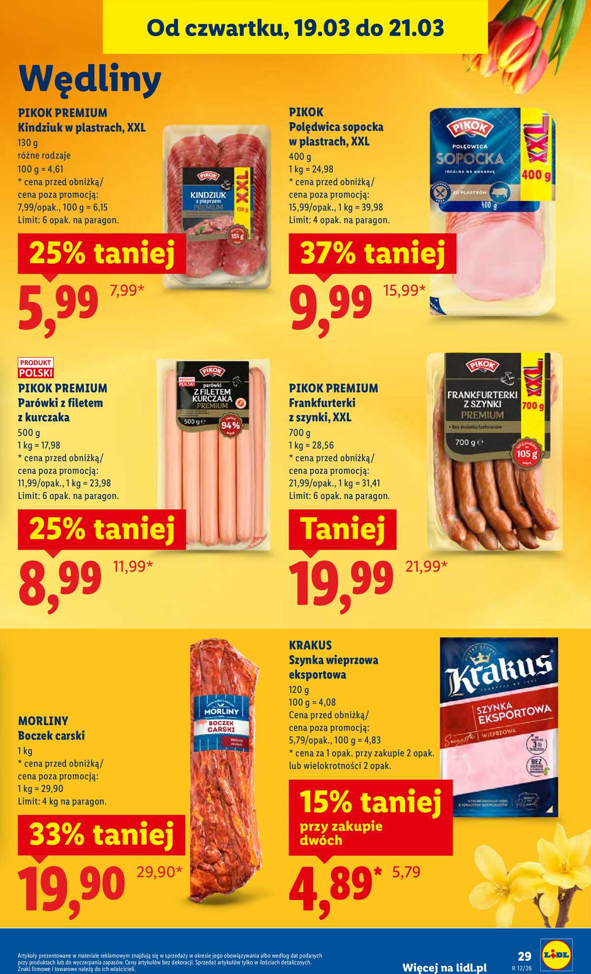 Leták Lidl Polsko 19.3.-21.3.2026 strana 29
