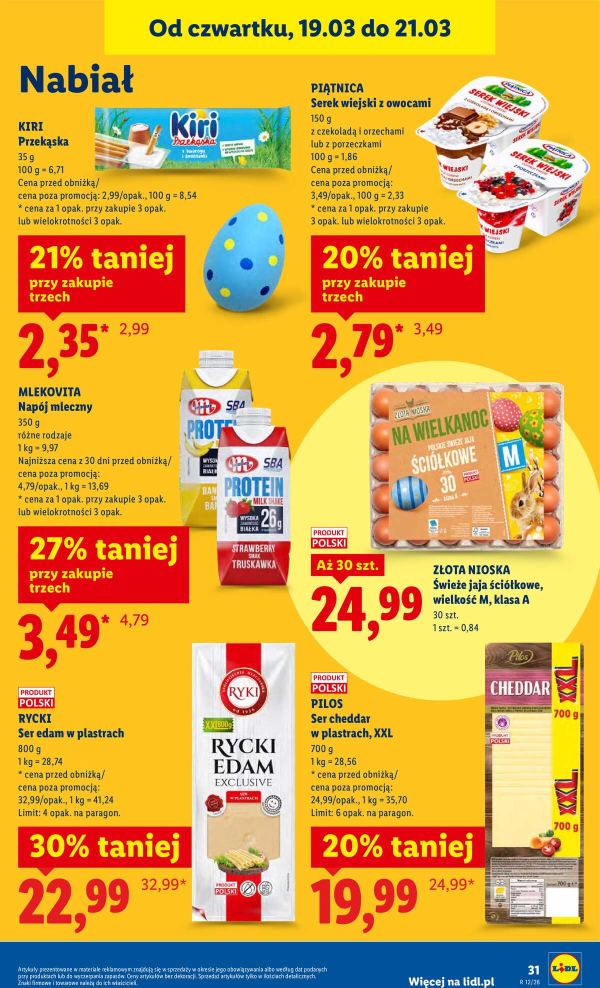 Leták Lidl Polsko 19.3.-21.3.2026 strana 31