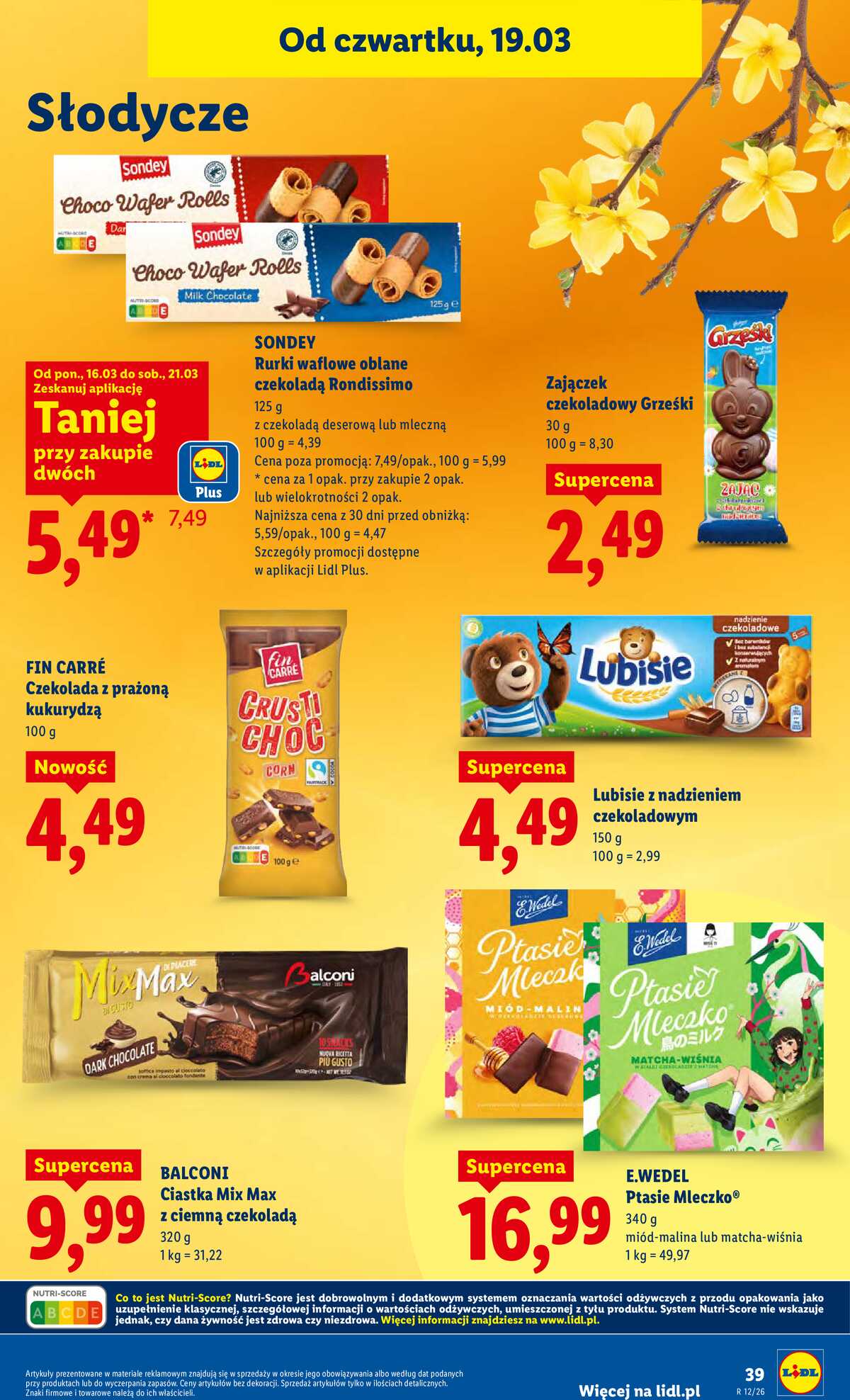 Leták Lidl Polsko 19.3.-21.3.2026 strana 39