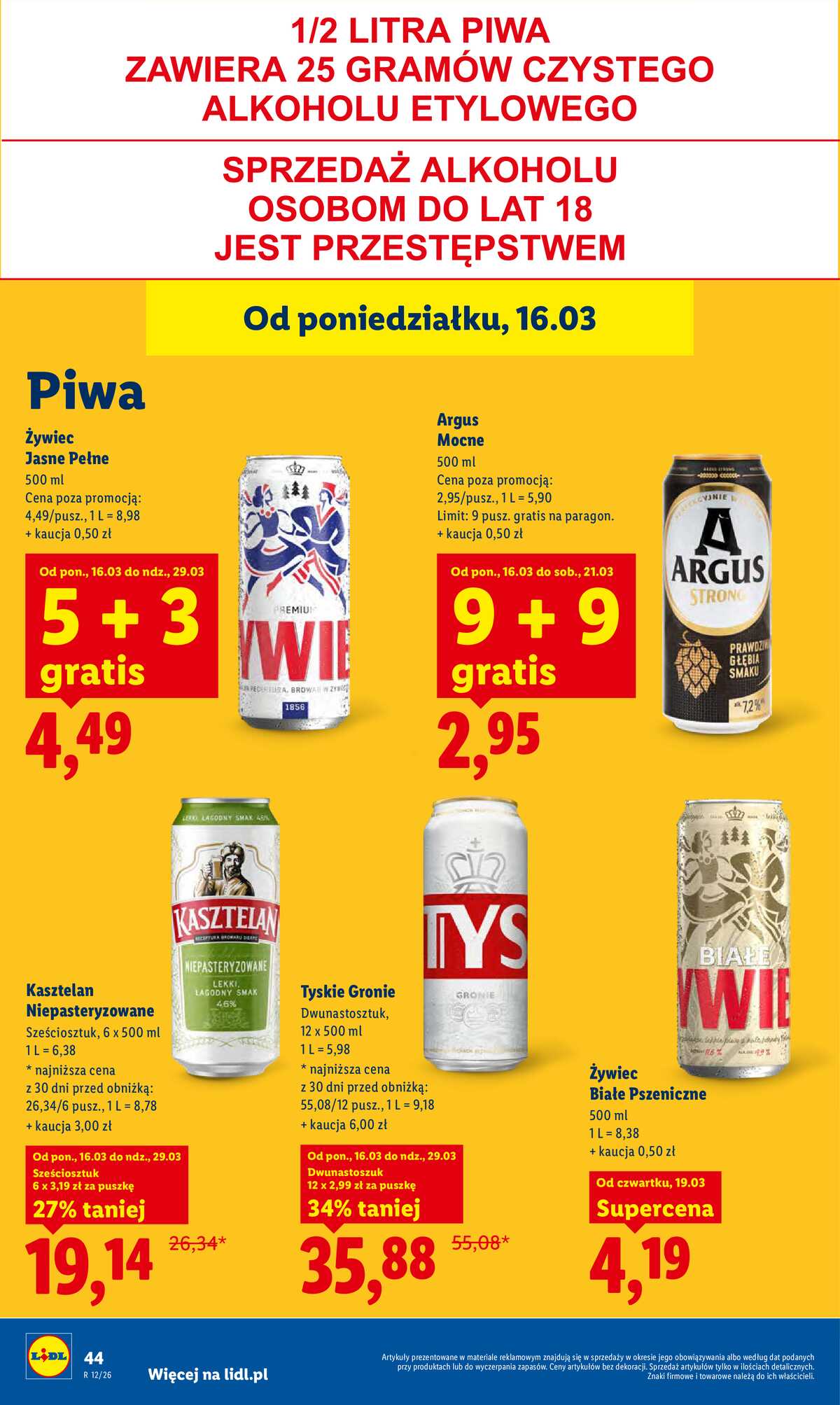 Leták Lidl Polsko 19.3.-21.3.2026 strana 44