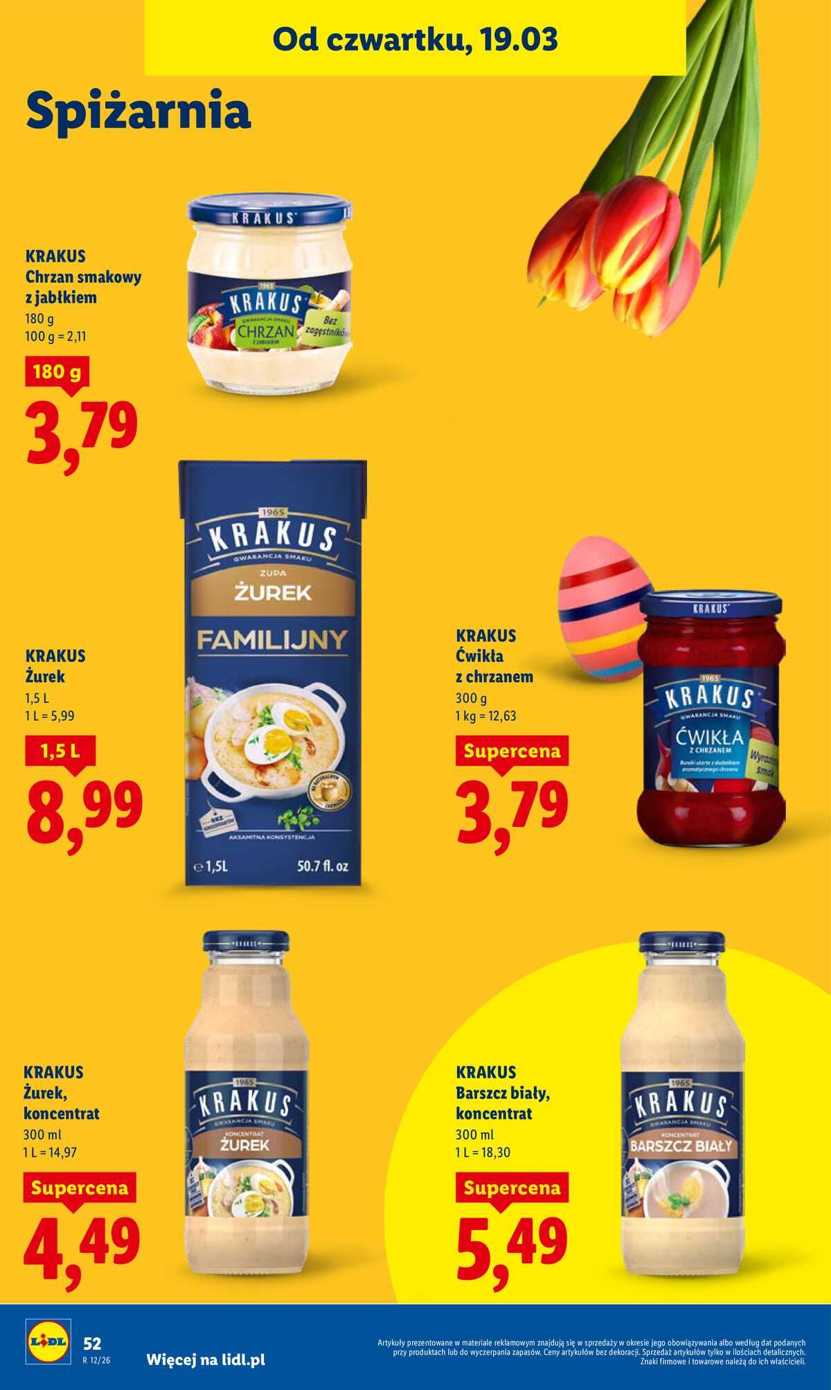 Leták Lidl Polsko 19.3.-21.3.2026 strana 52