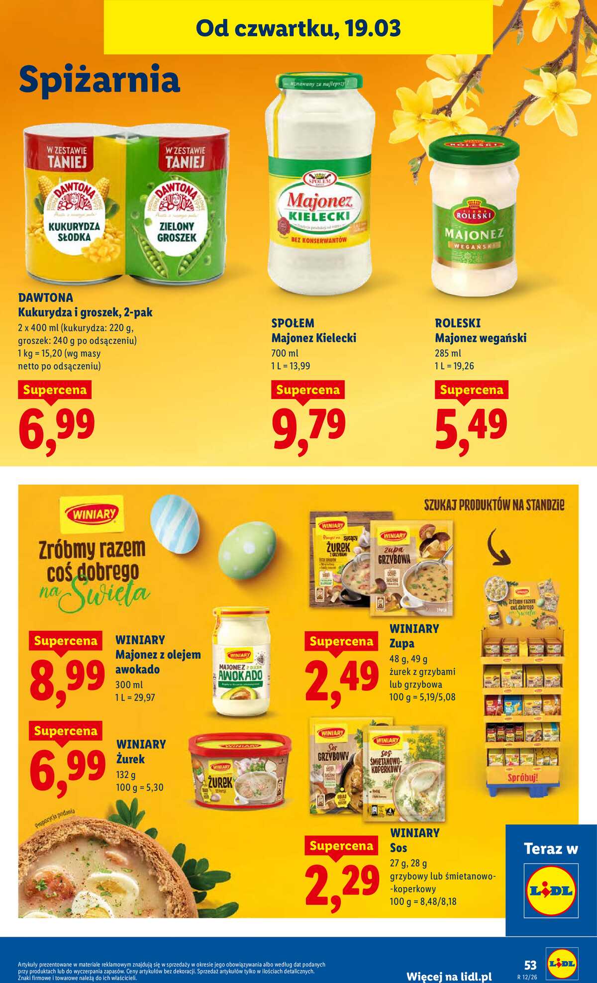 Leták Lidl Polsko 19.3.-21.3.2026 strana 53