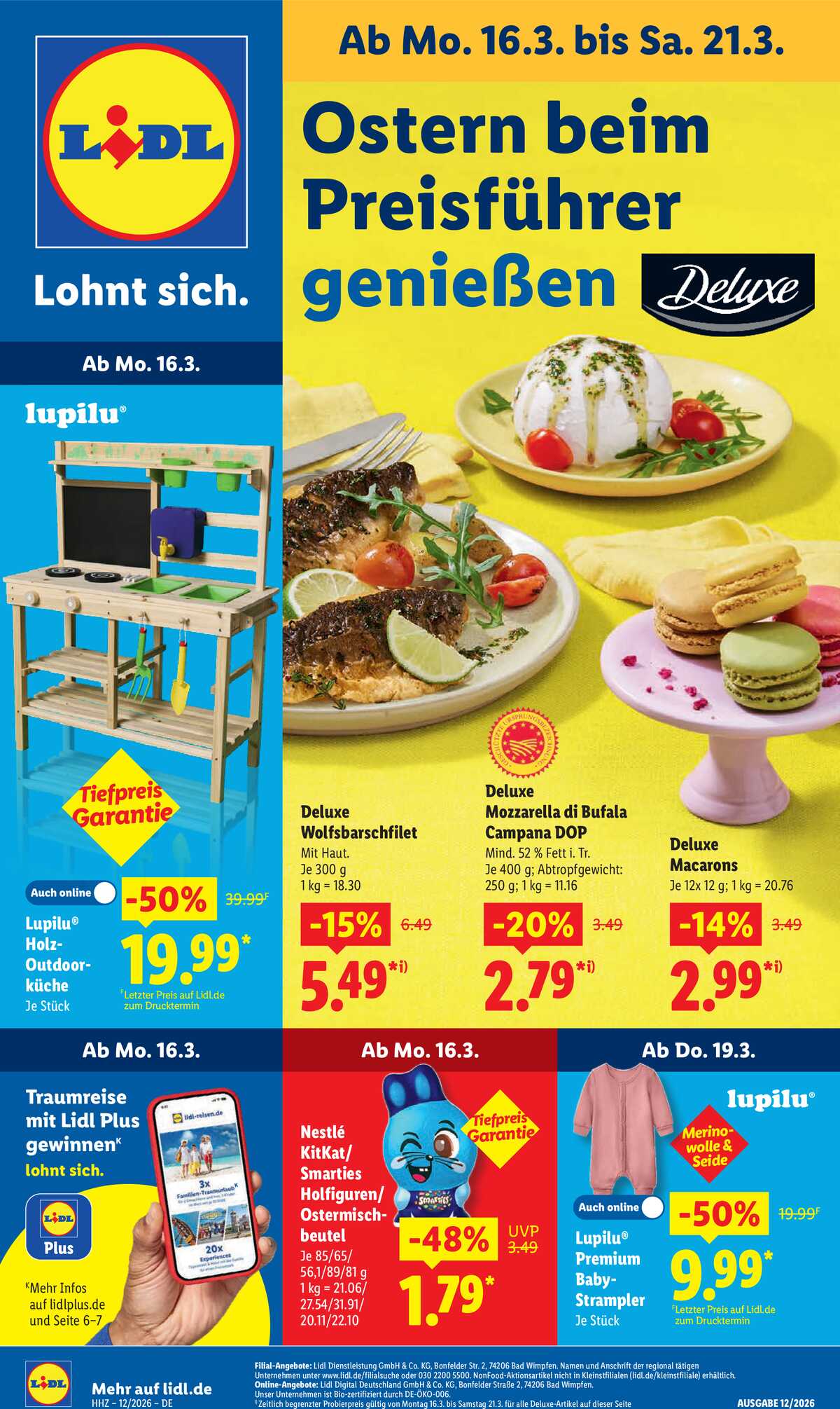 Leták Lidl Německo 16.3.-21.3.2026 strana 1