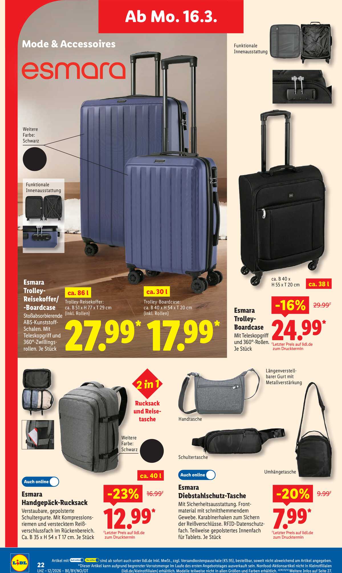 Leták Lidl Německo 16.3.-21.3.2026 strana 42