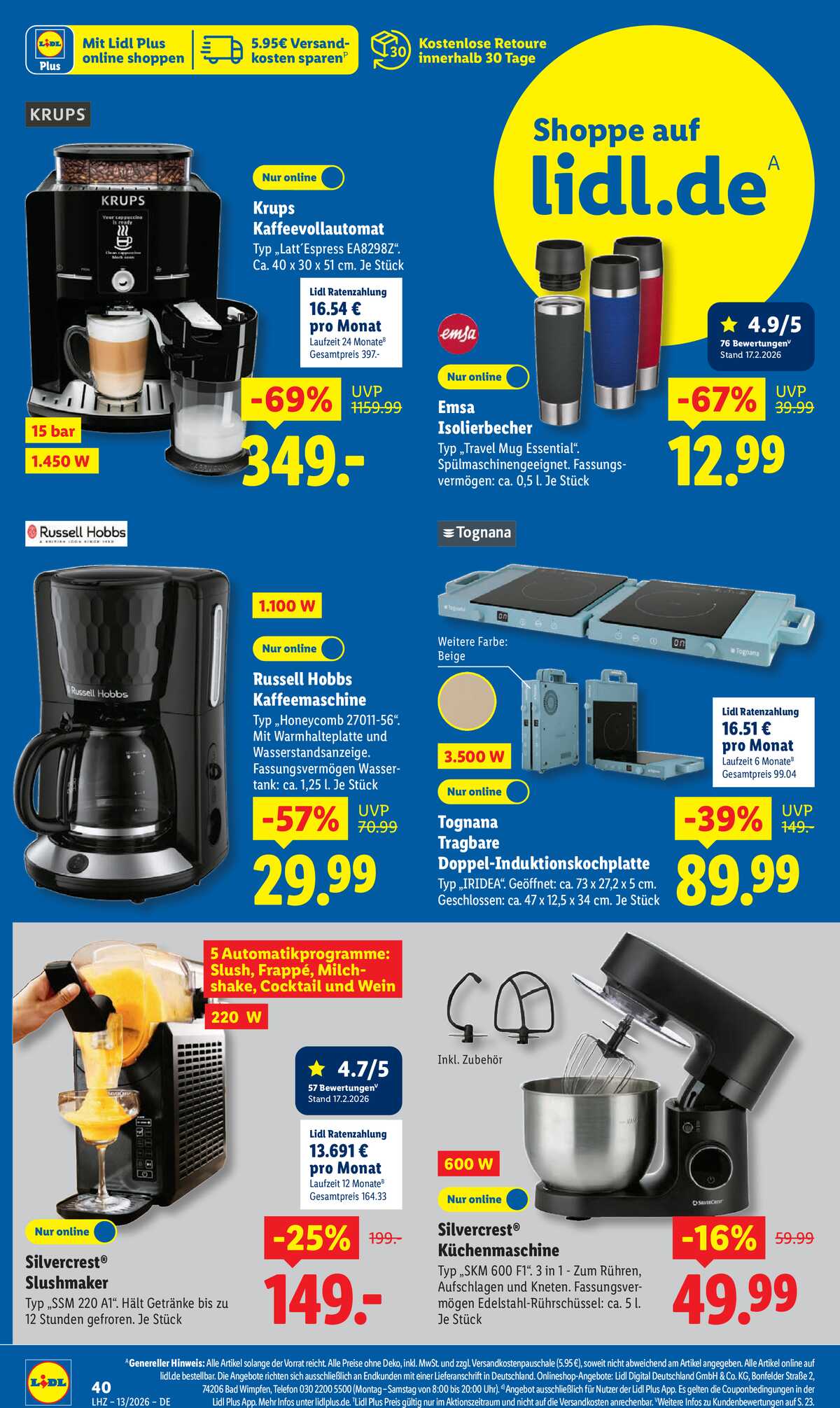 Leták Lidl Německo 23.3.-28.3.2026 strana 60