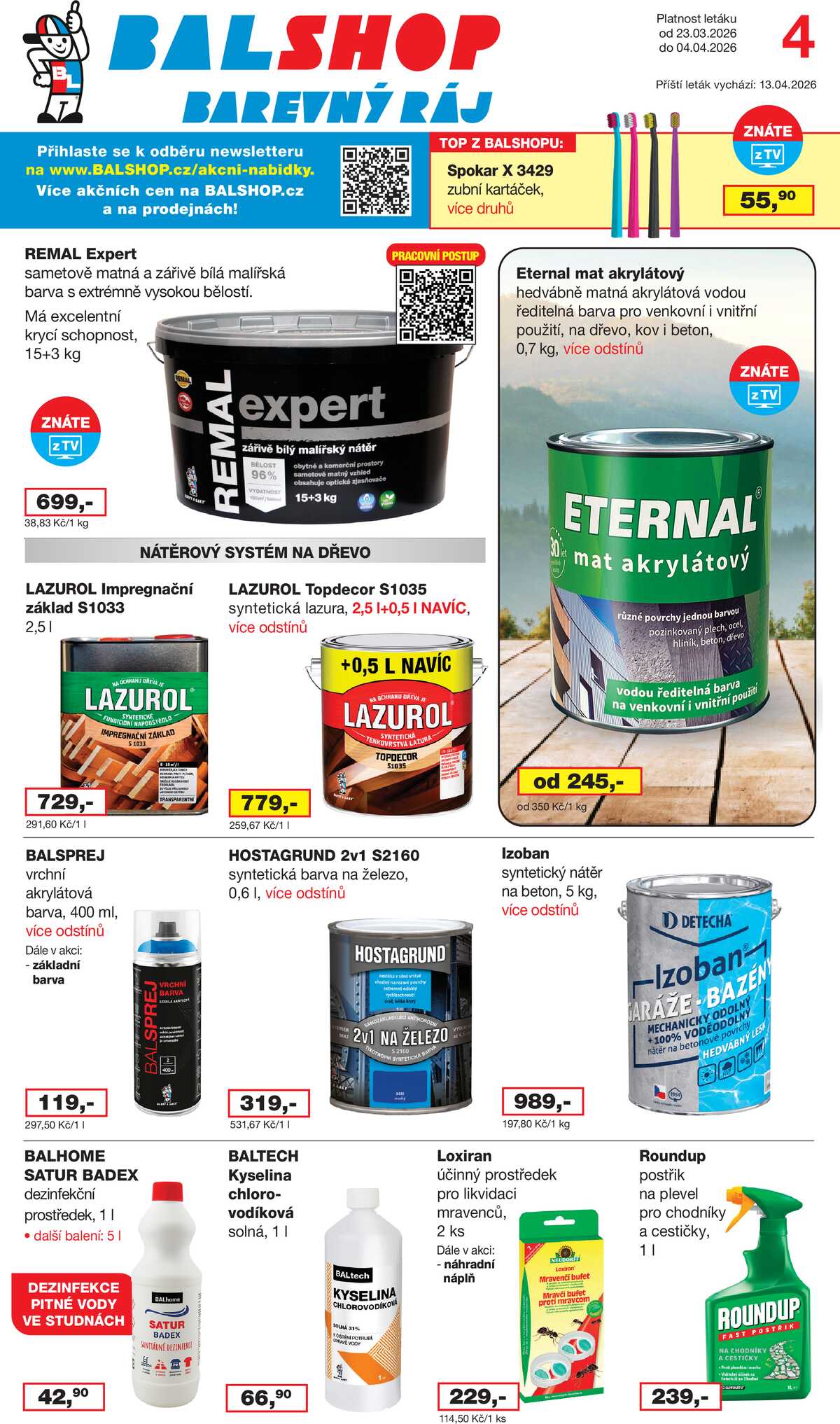 Barevný ráj  od 23.3. do 4.4.2026 strana 1